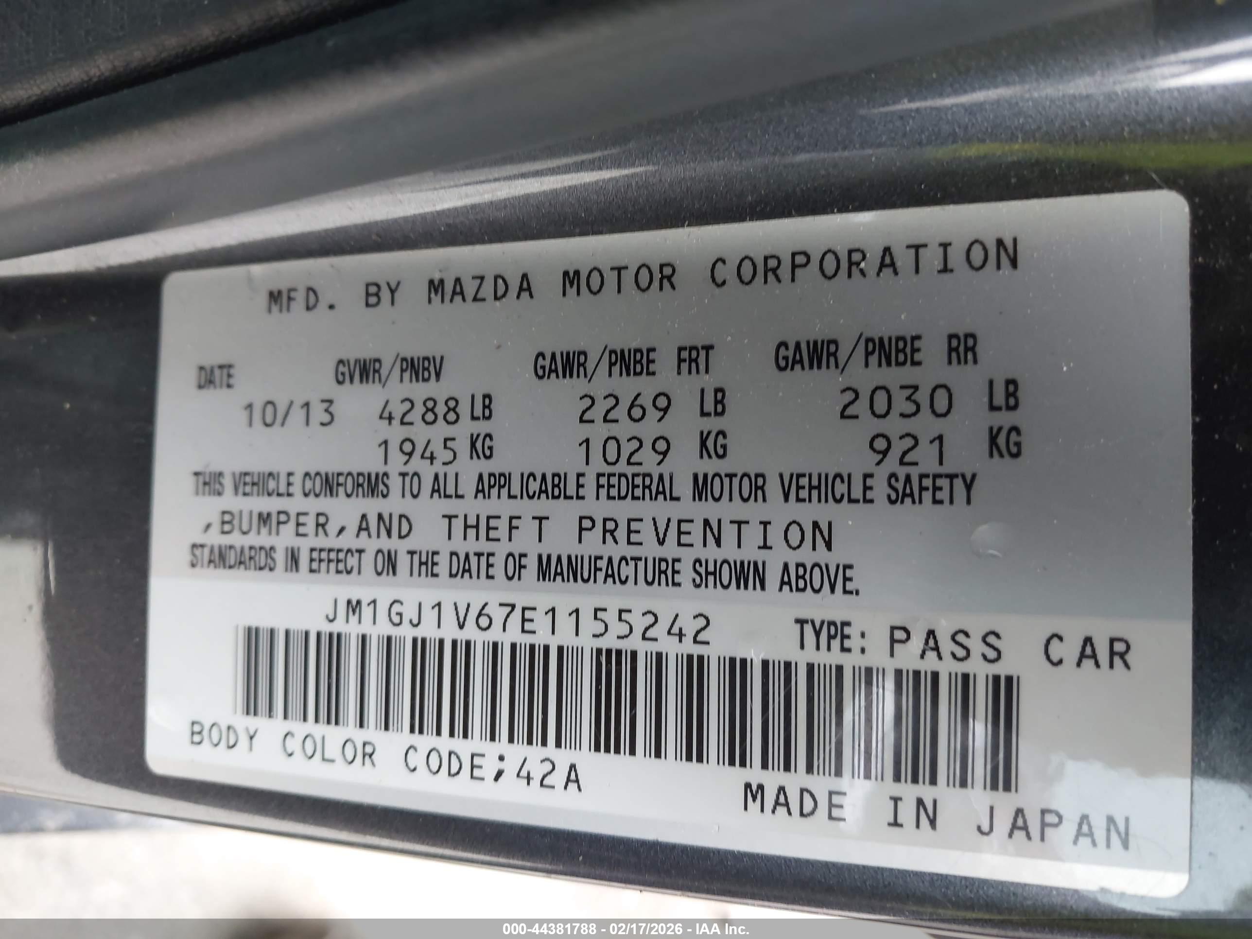 MAZDA MAZDA6 image 9