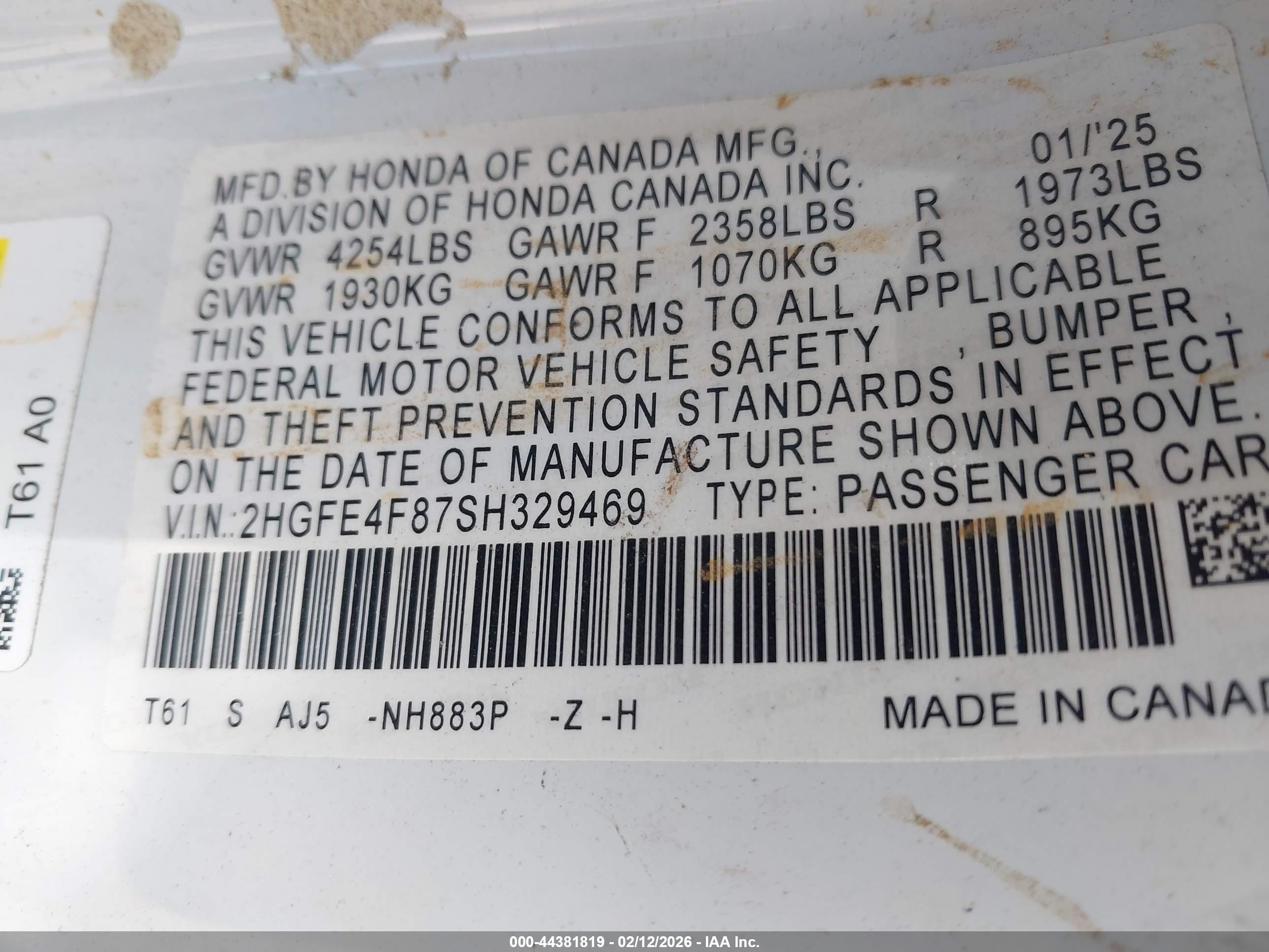 HONDA CIVIC image 9