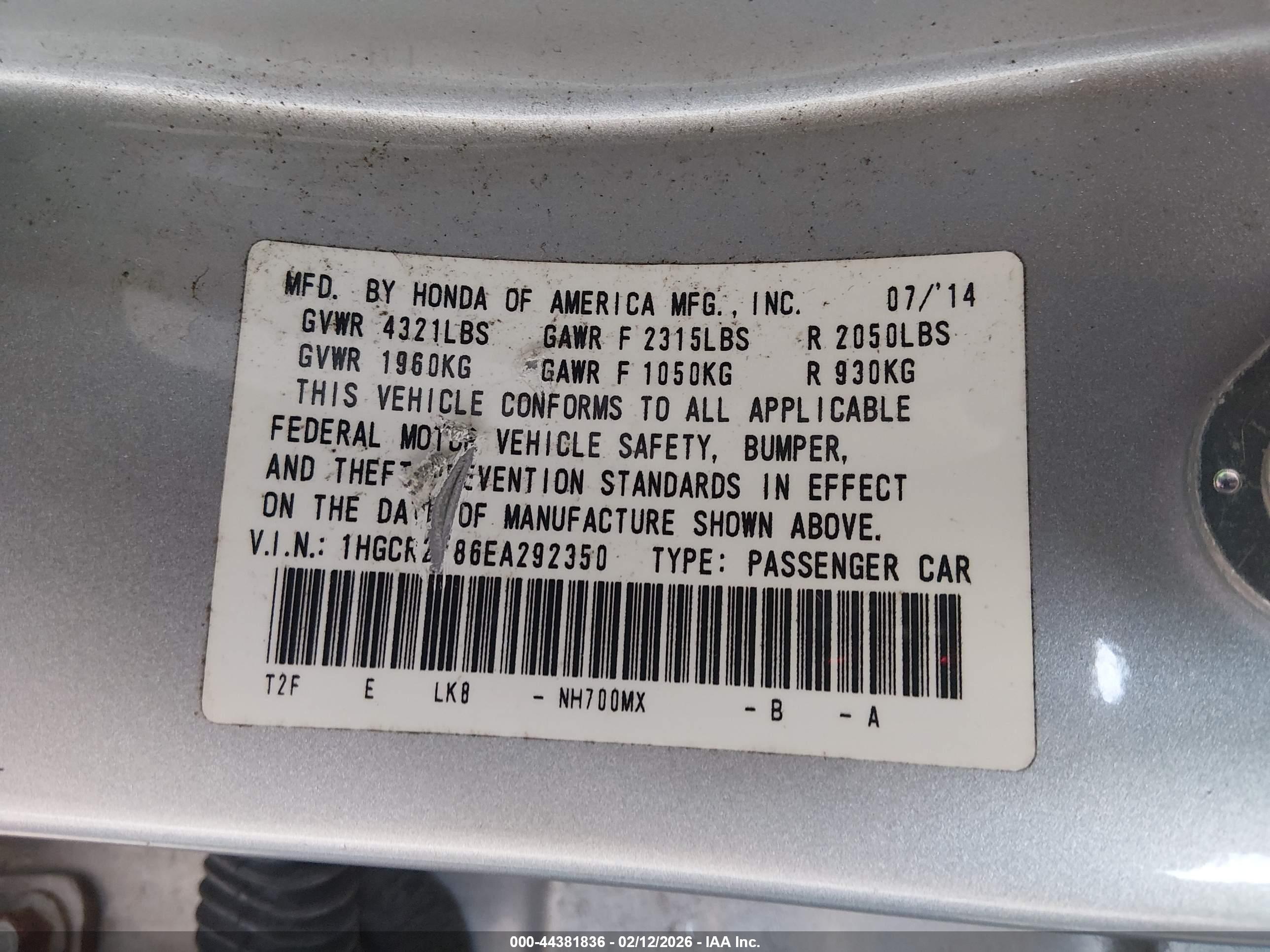 HONDA ACCORD image 9