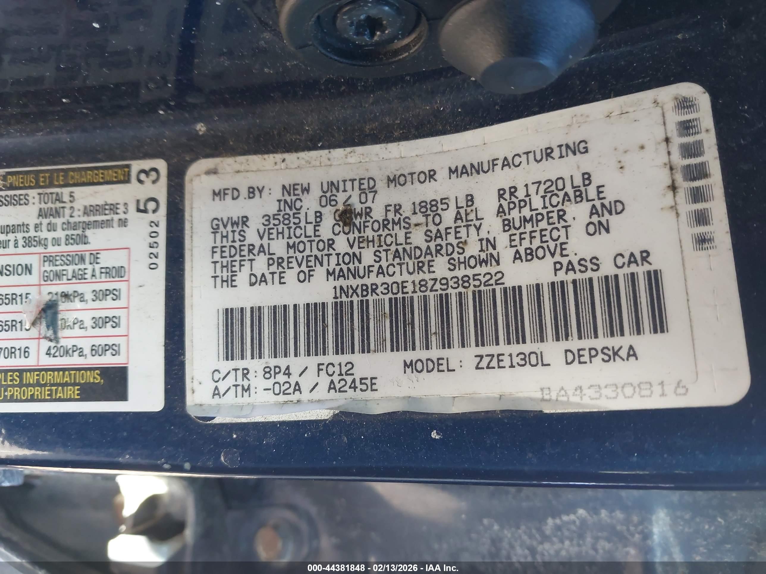 TOYOTA COROLLA image 9