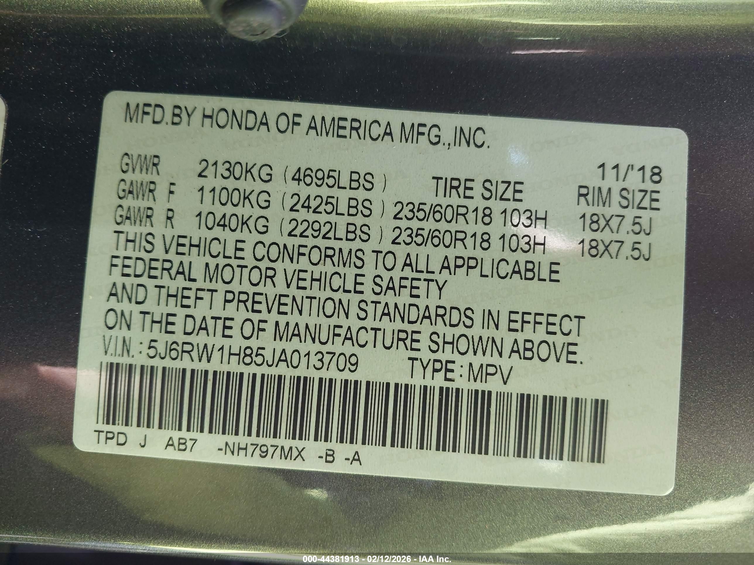 HONDA CR-V image 9