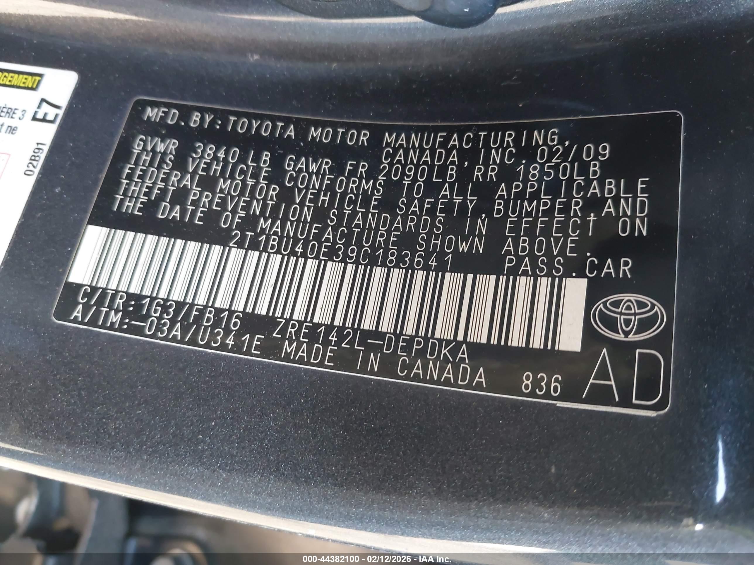 TOYOTA COROLLA image 9