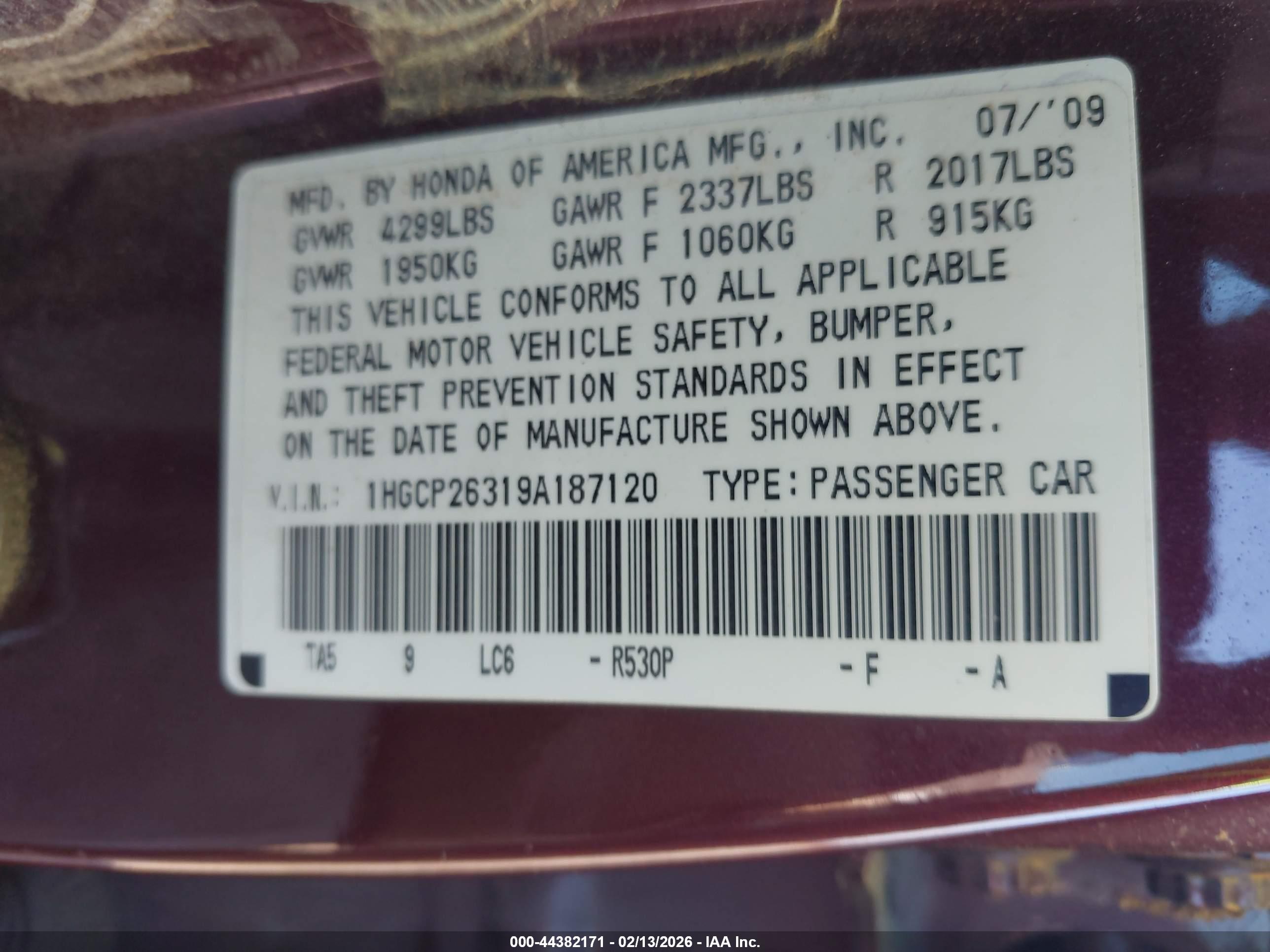 HONDA ACCORD image 9