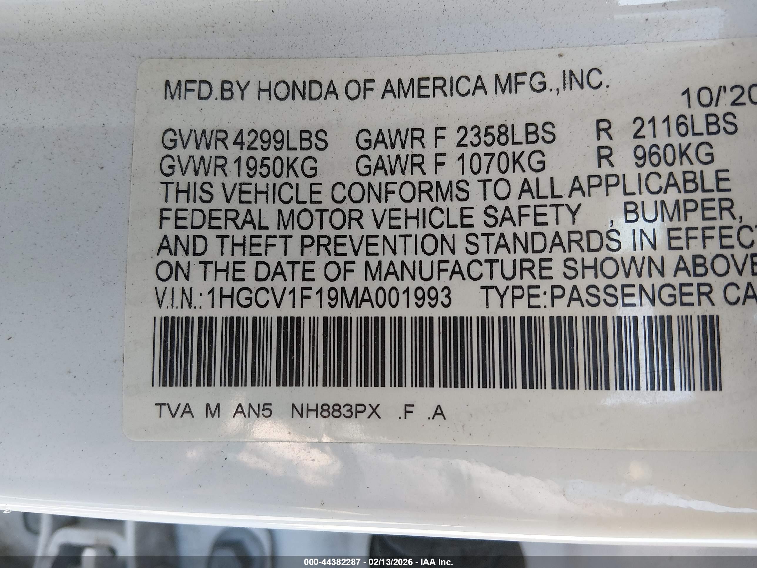 HONDA ACCORD image 9