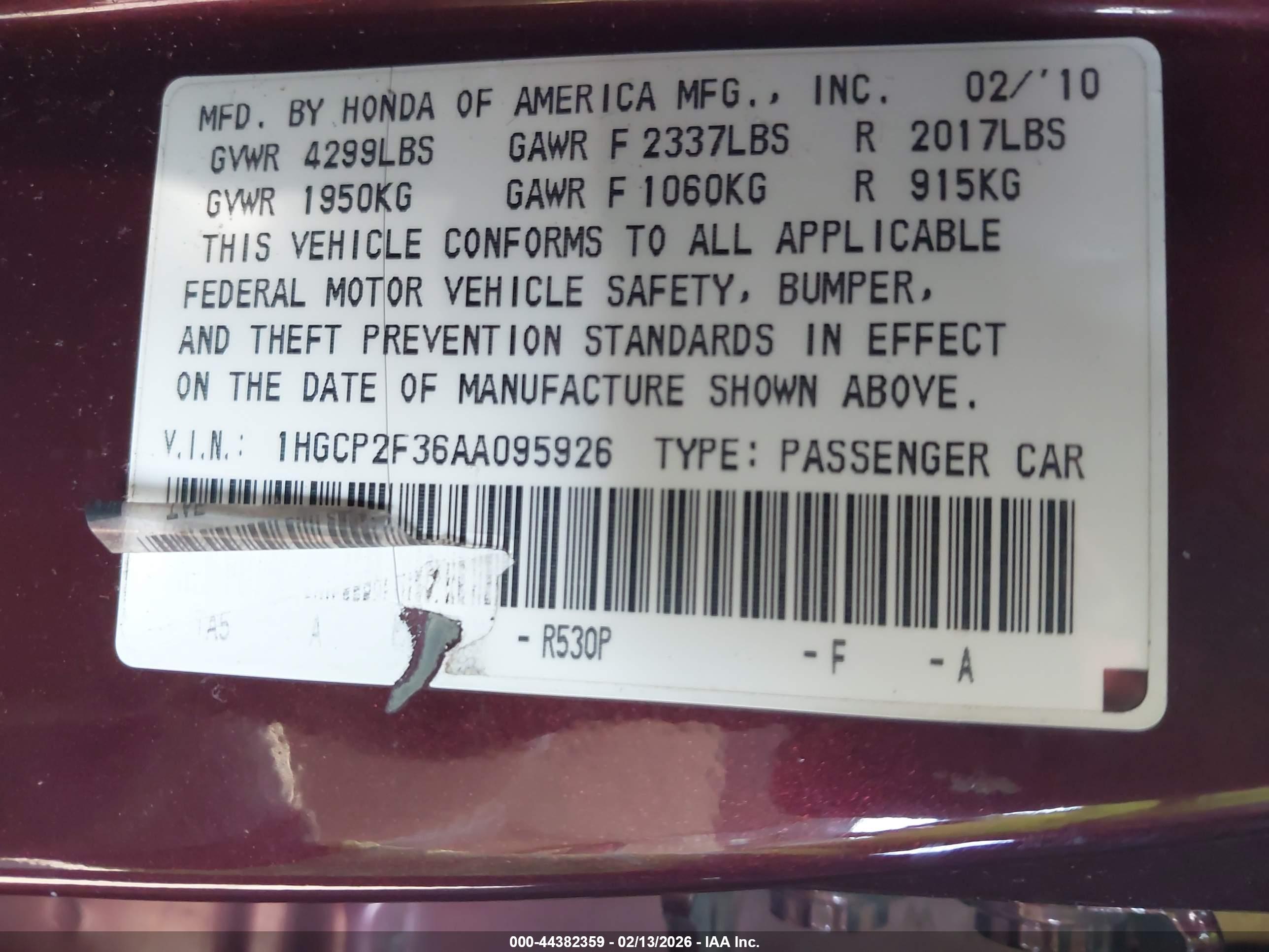 HONDA ACCORD image 9