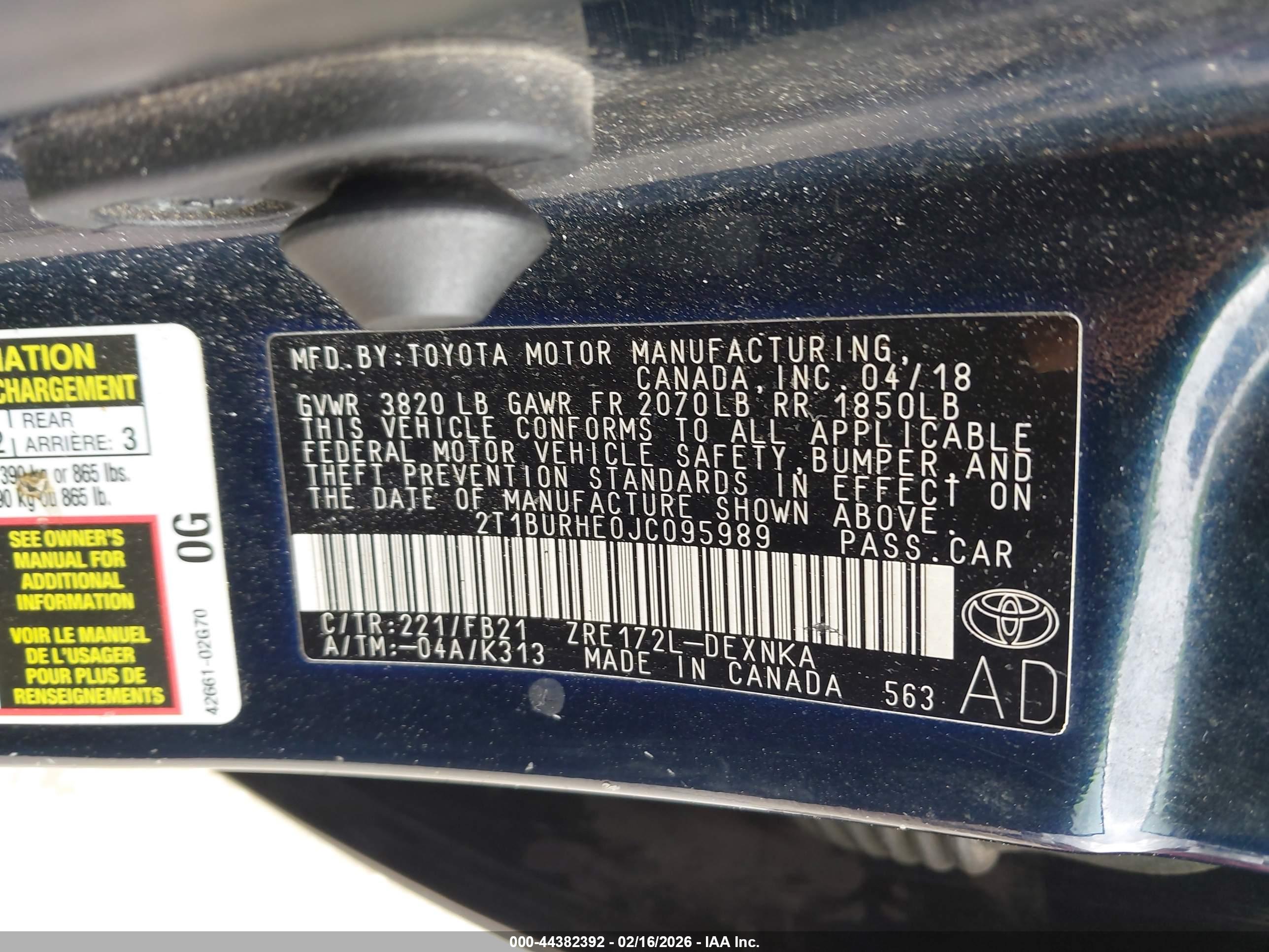 TOYOTA COROLLA image 9