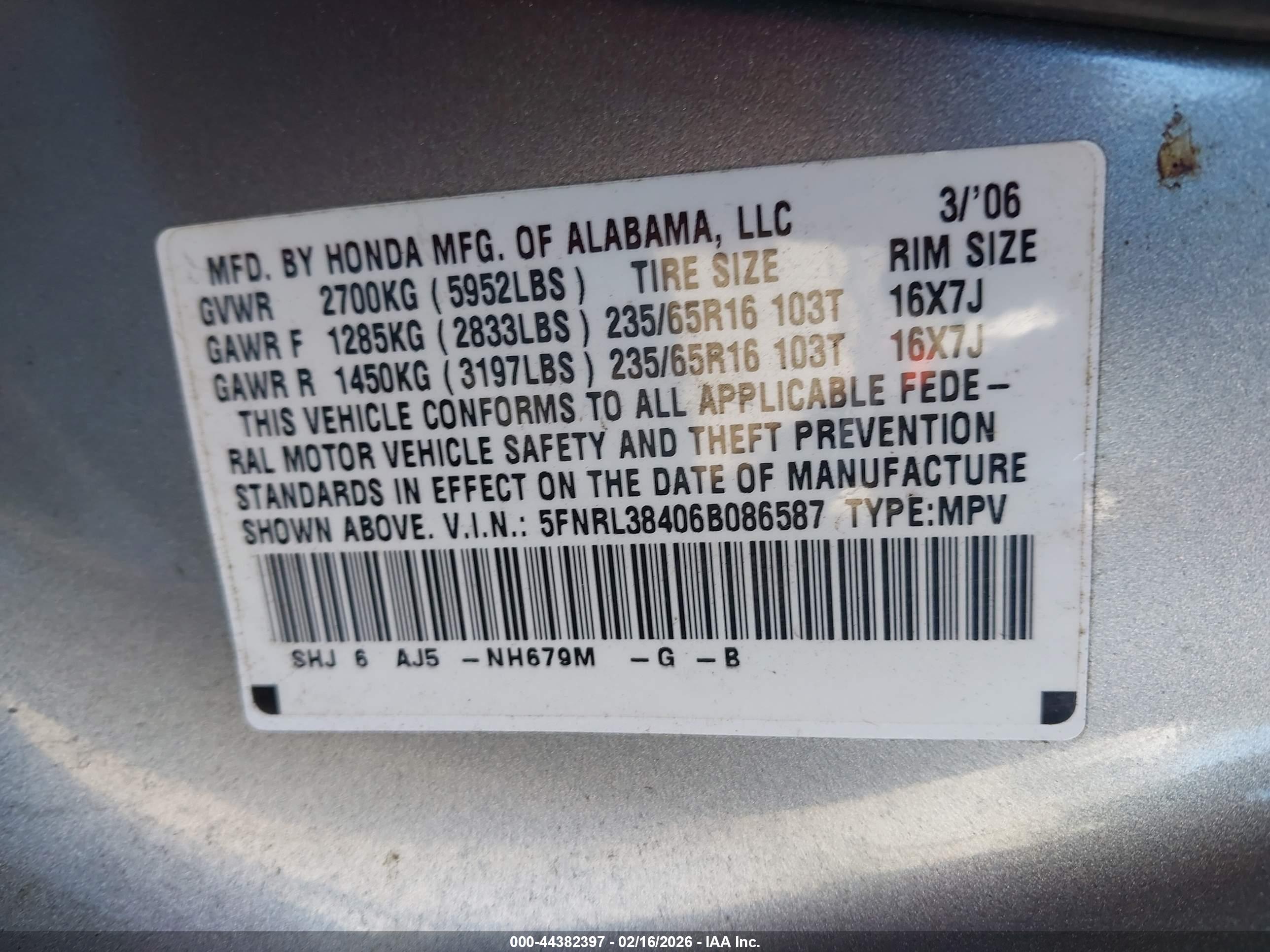 HONDA ODYSSEY image 9