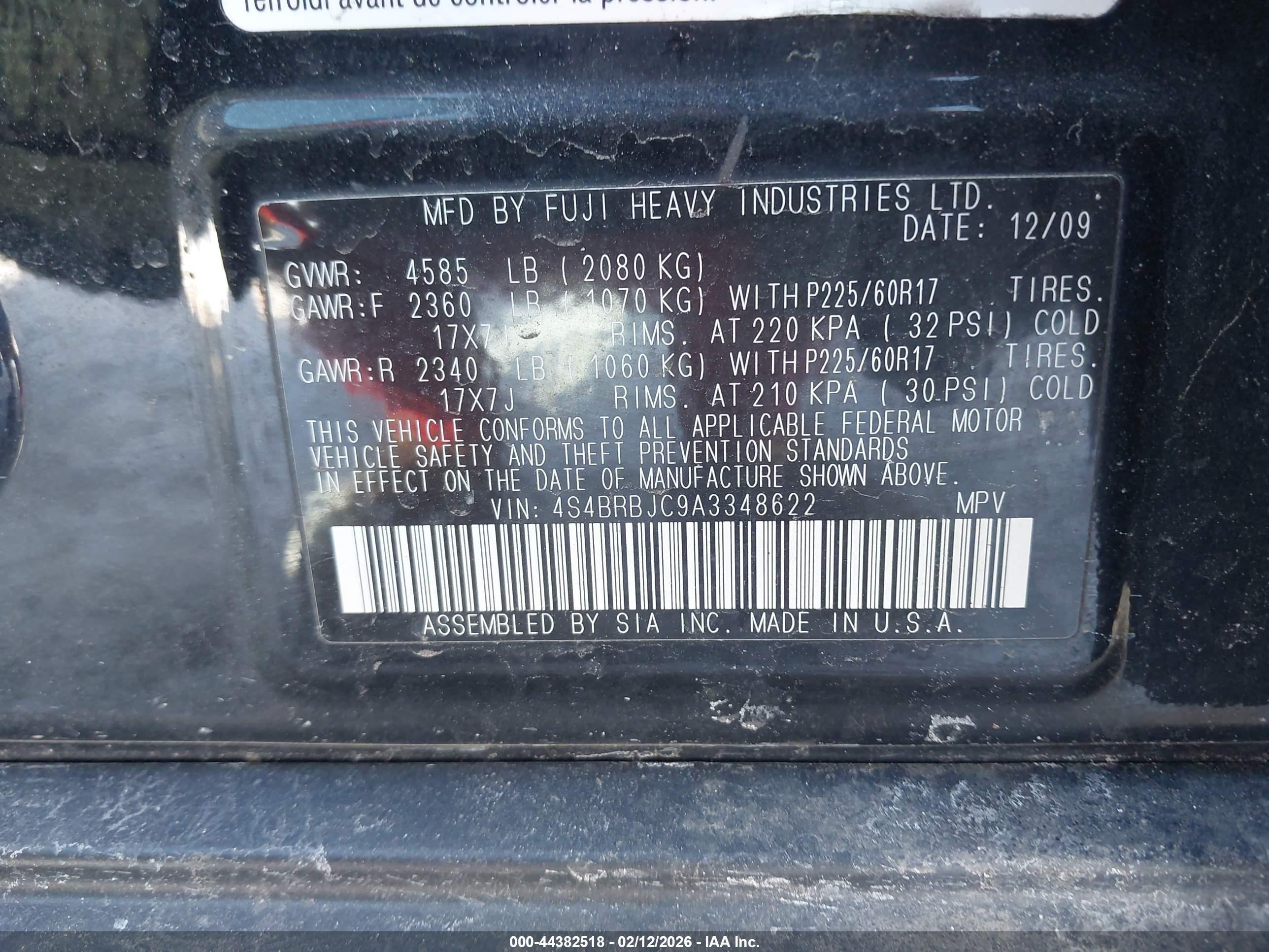 SUBARU OUTBACK image 9