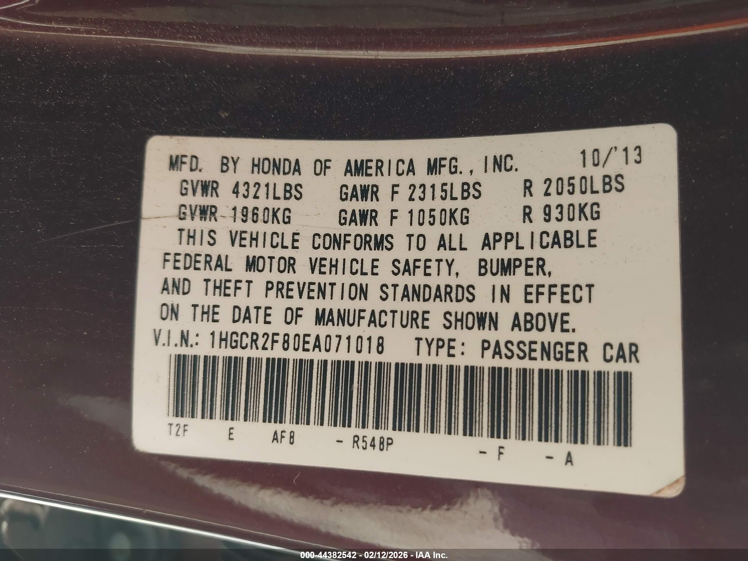 HONDA ACCORD image 9