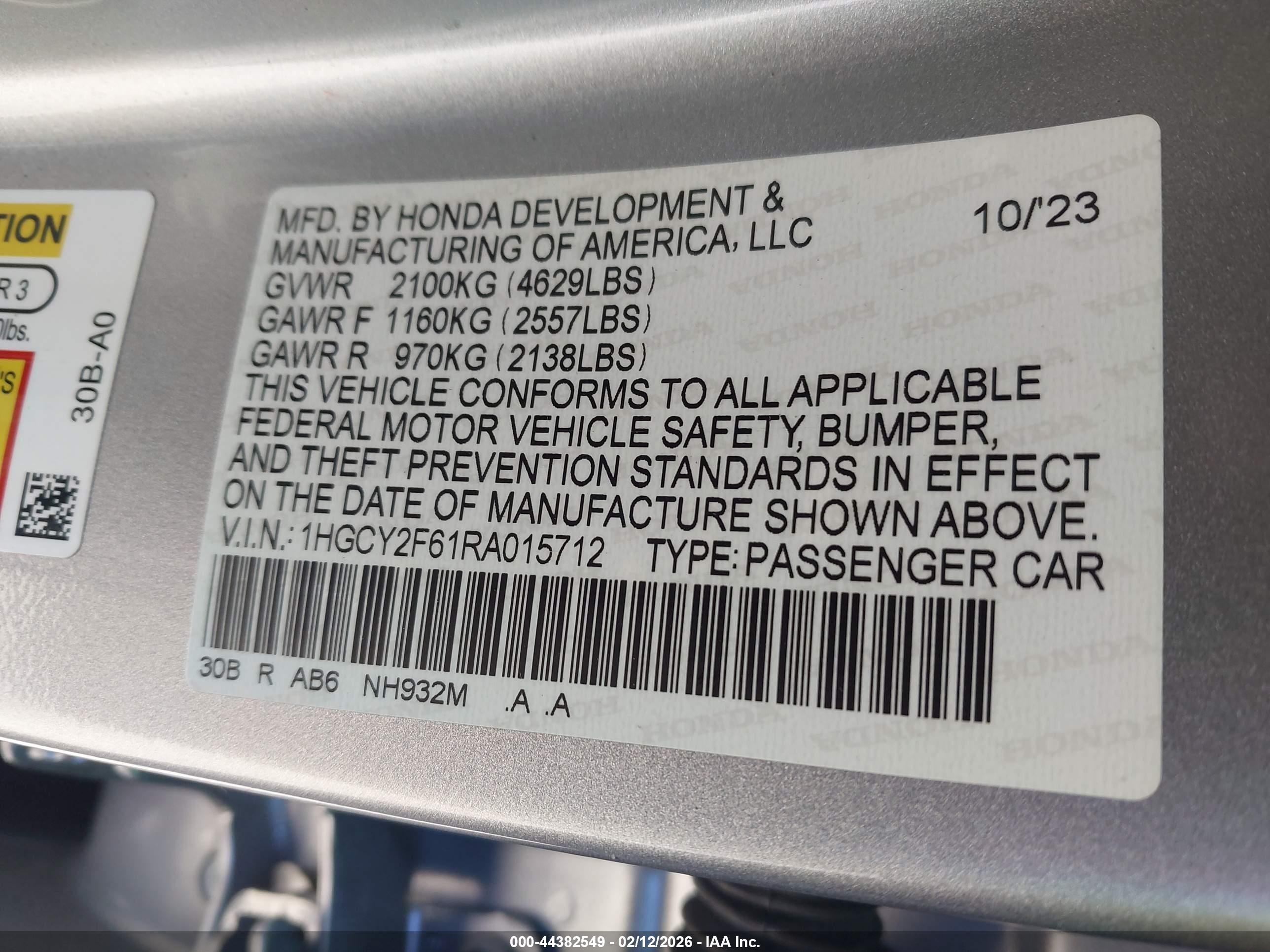 HONDA ACCORD image 9