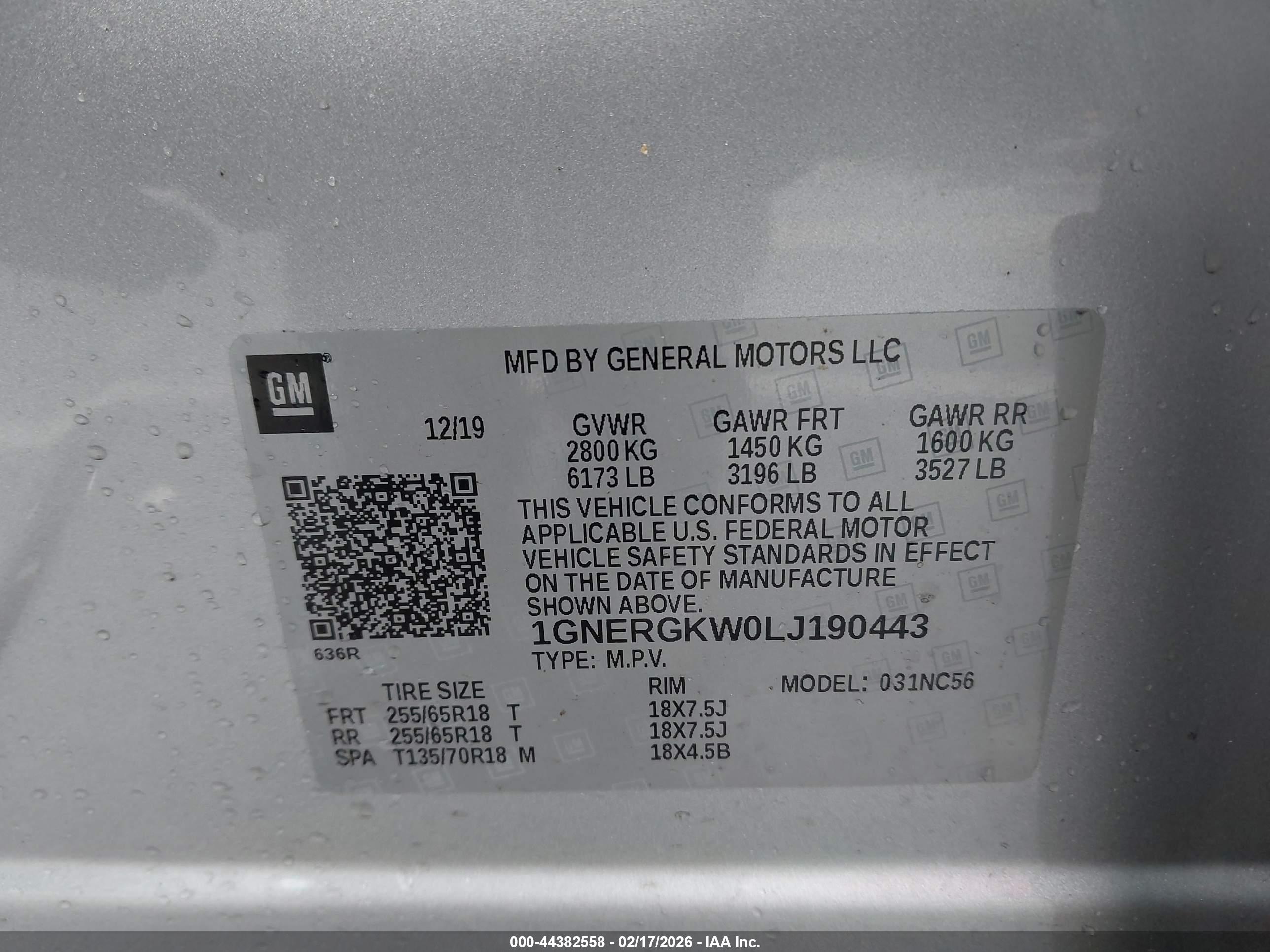 CHEVROLET TRAVERSE image 9