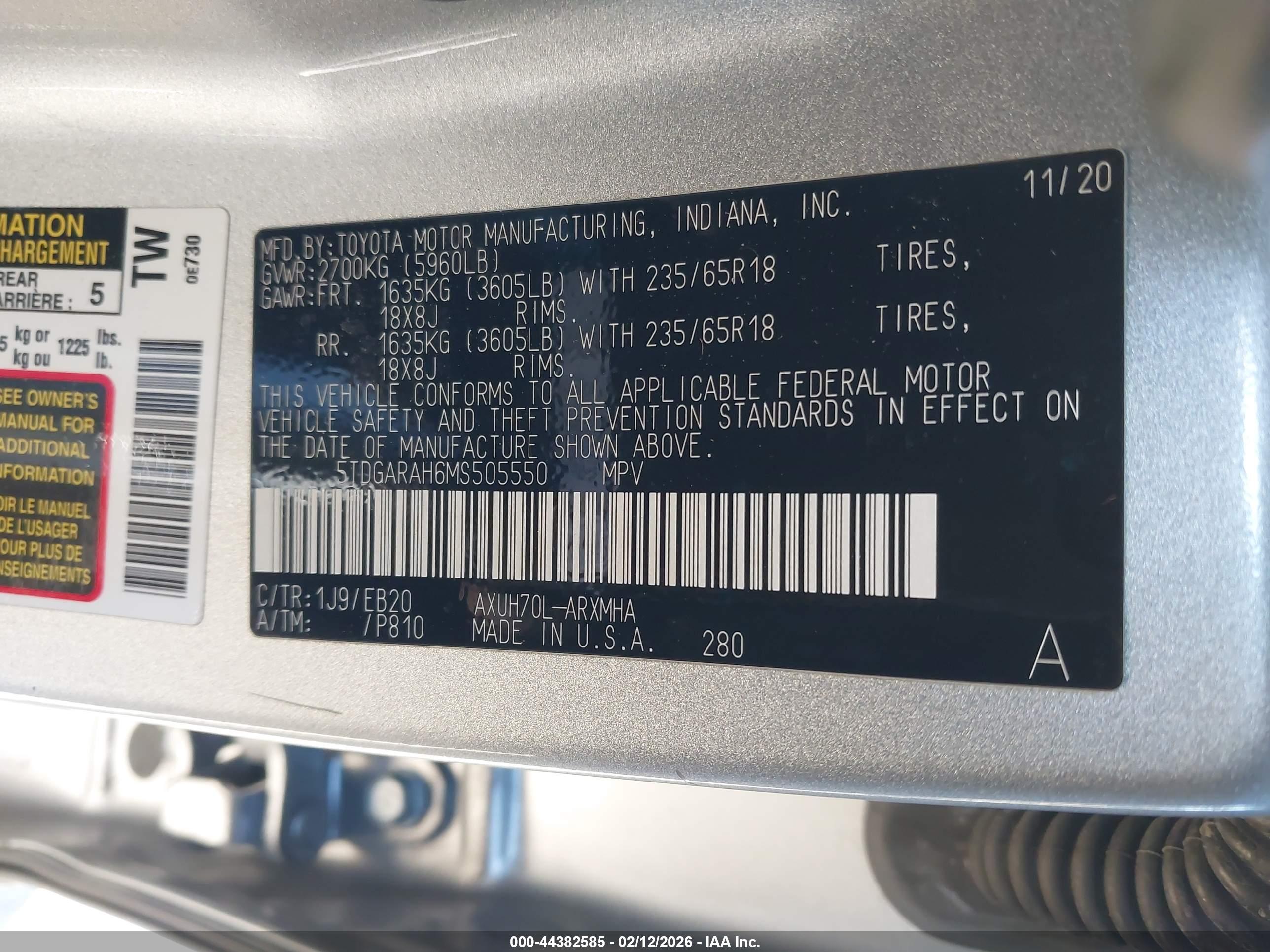TOYOTA HIGHLANDER image 9