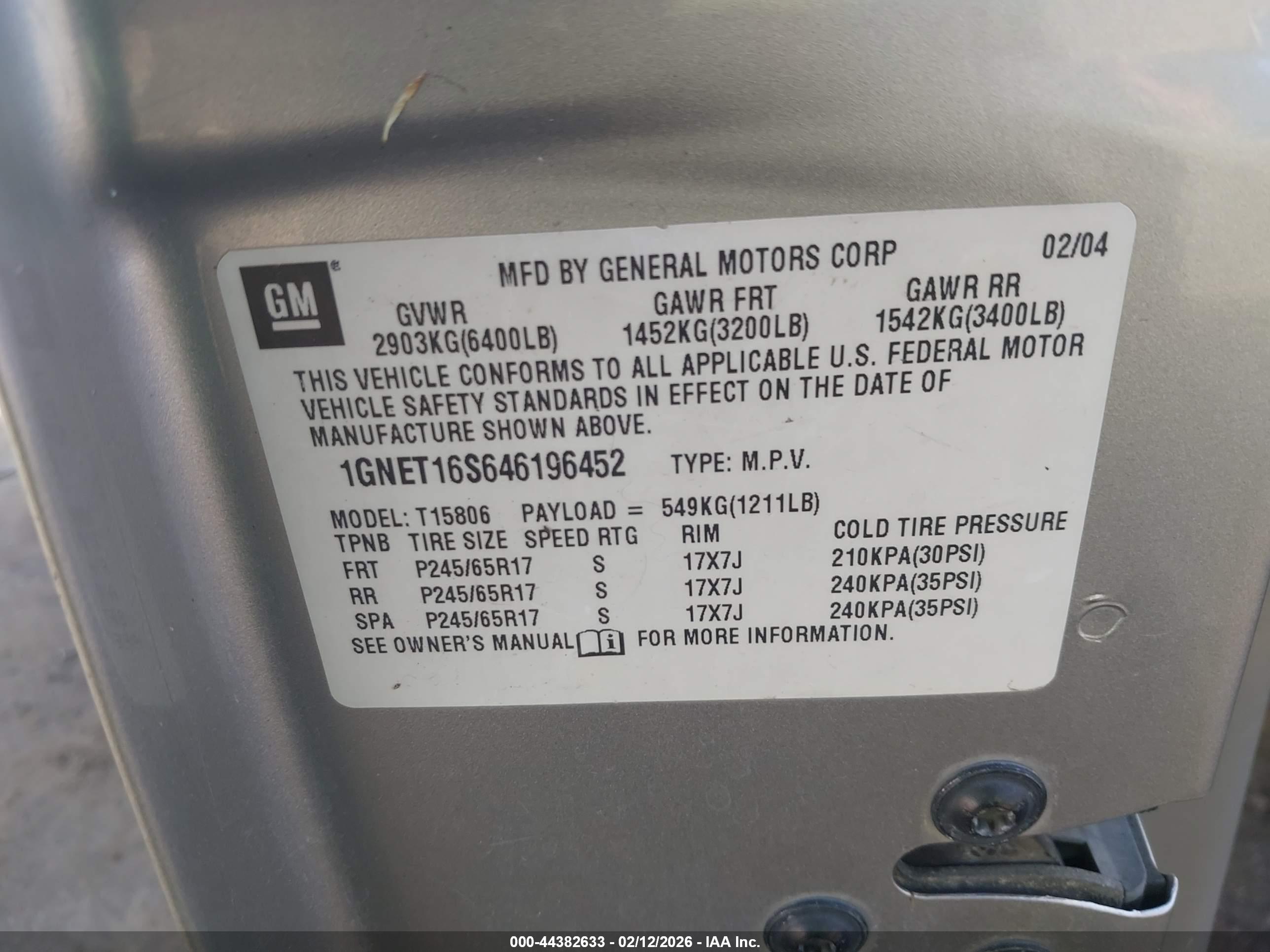 CHEVROLET TRAILBLAZER image 9