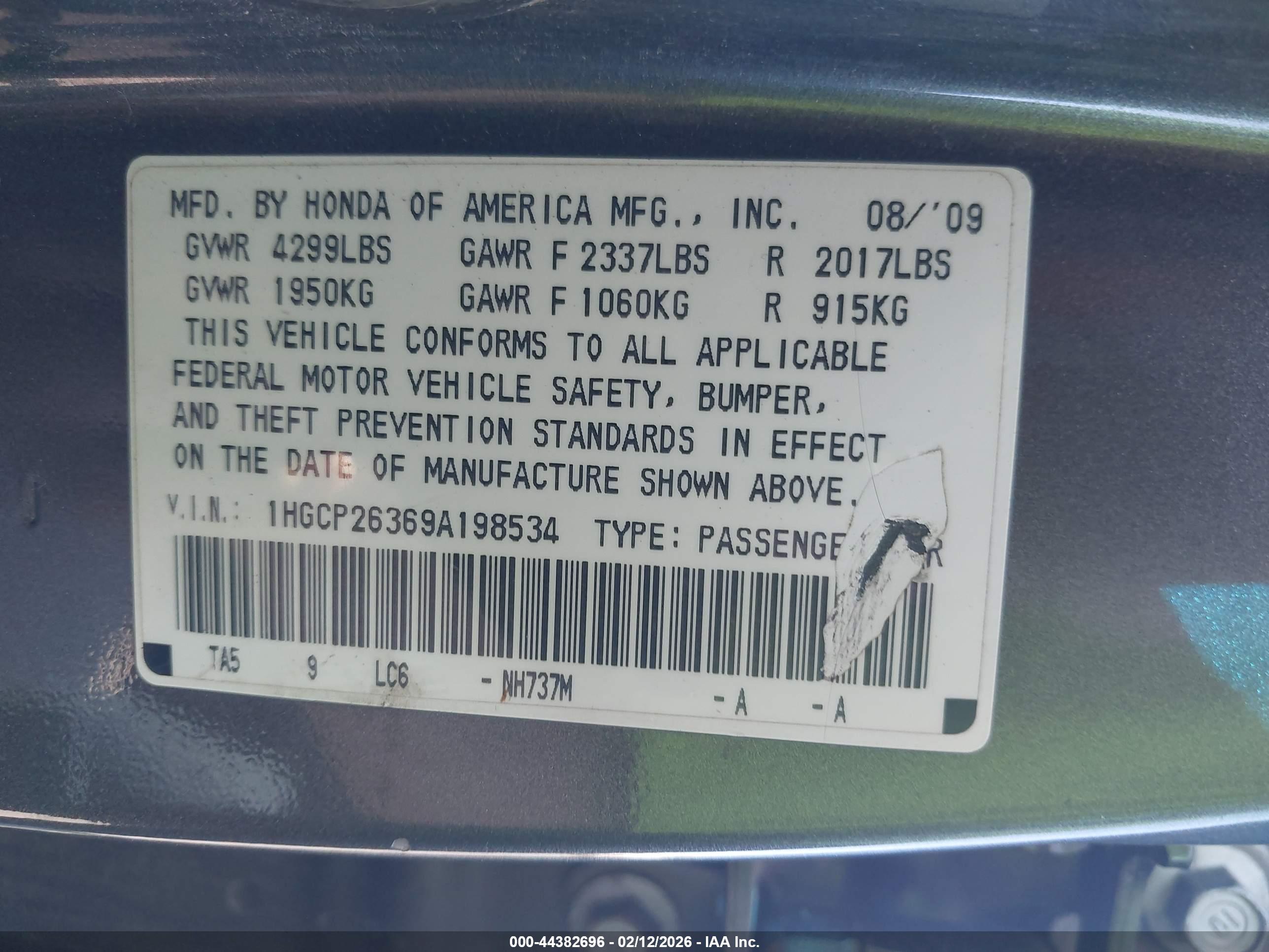 HONDA ACCORD image 9
