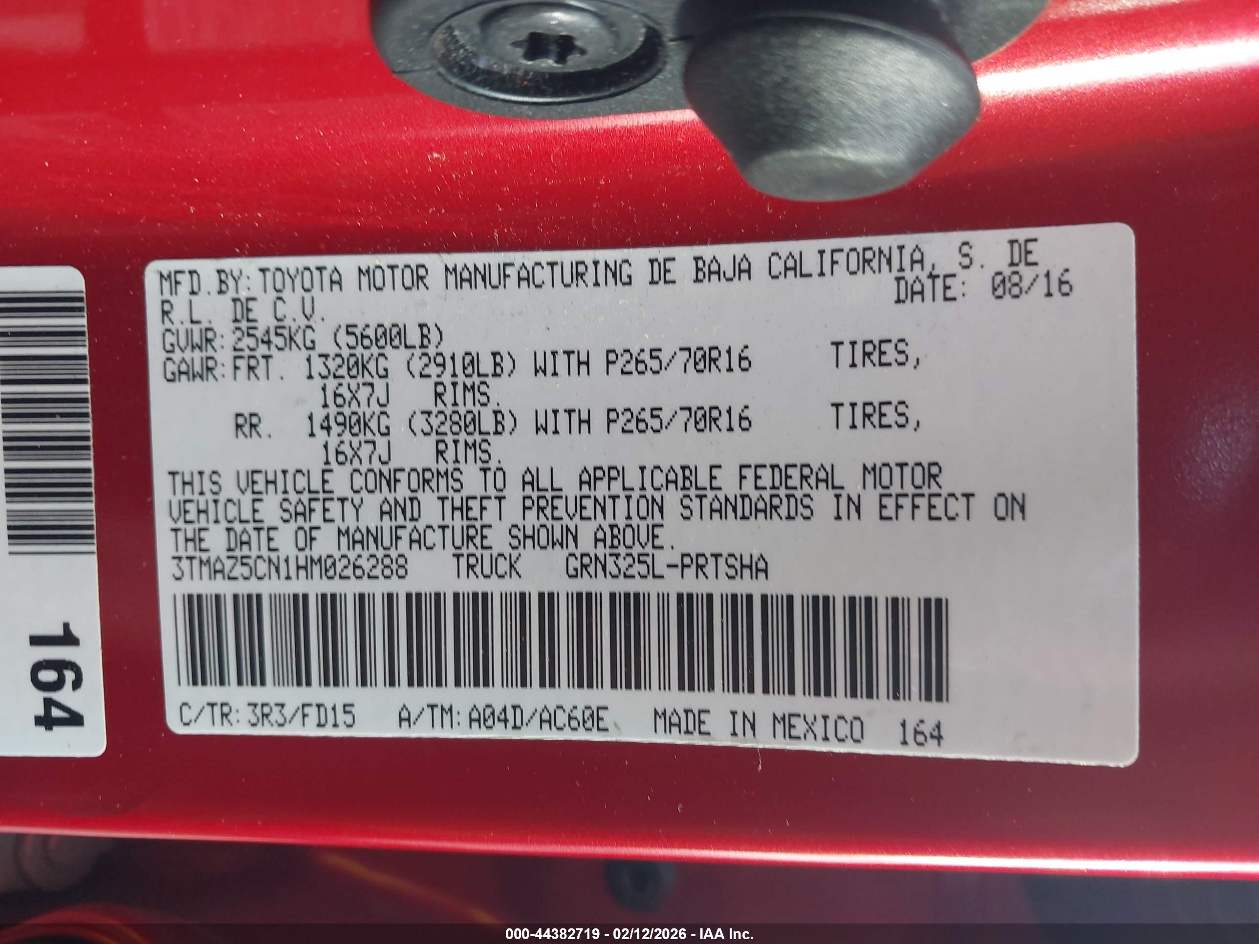 TOYOTA TACOMA image 9