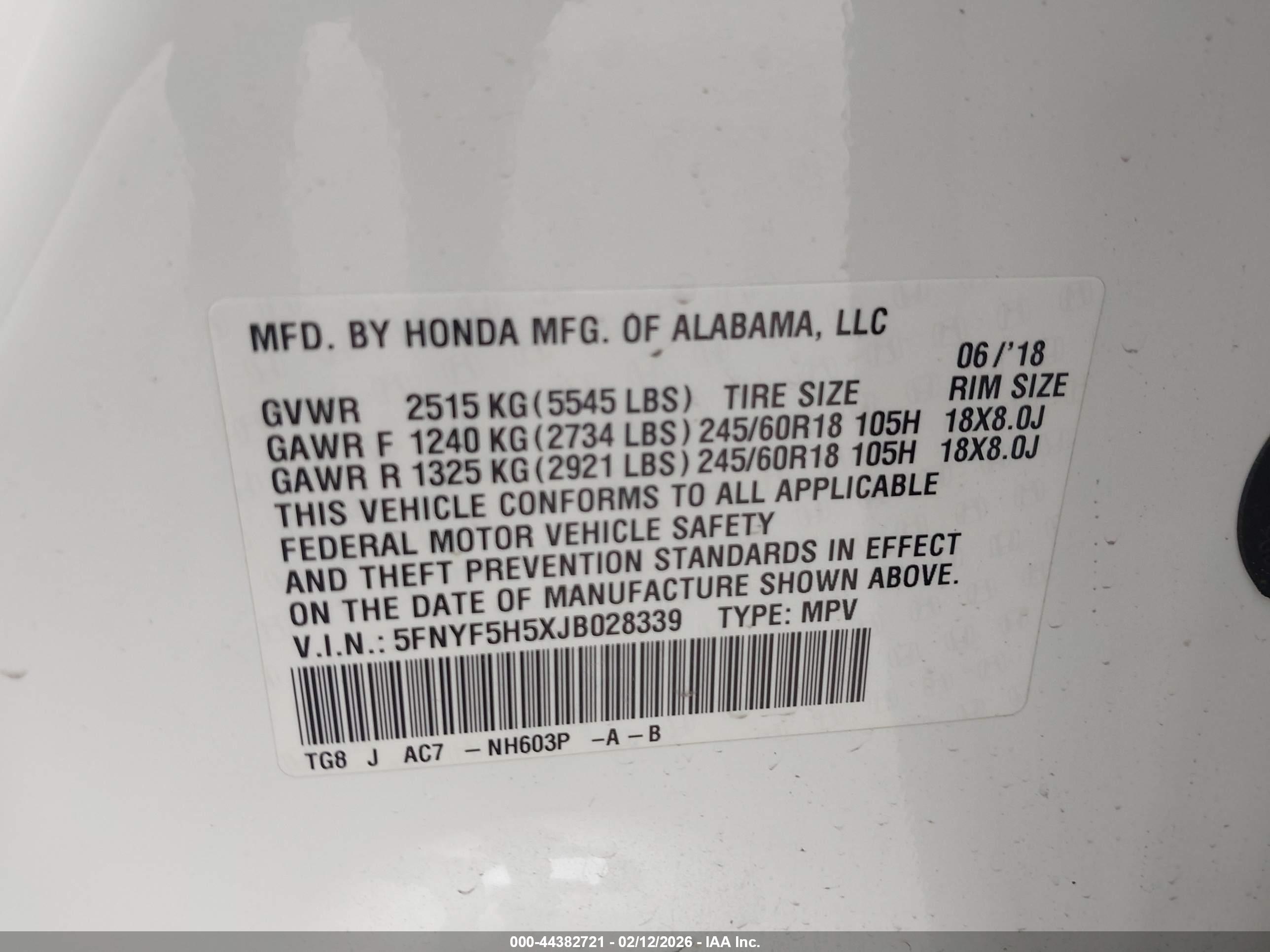 HONDA PILOT image 9