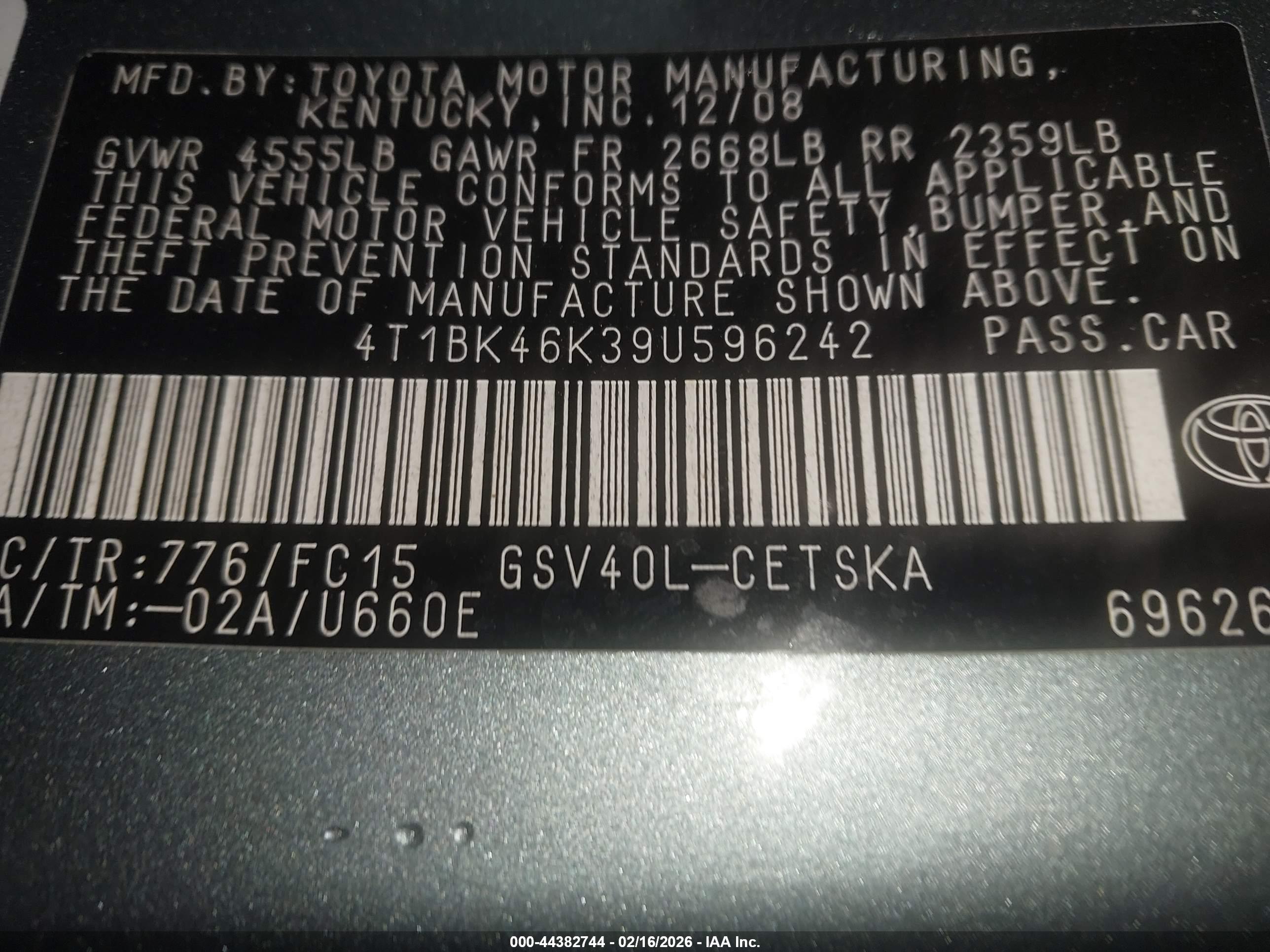 TOYOTA CAMRY image 9
