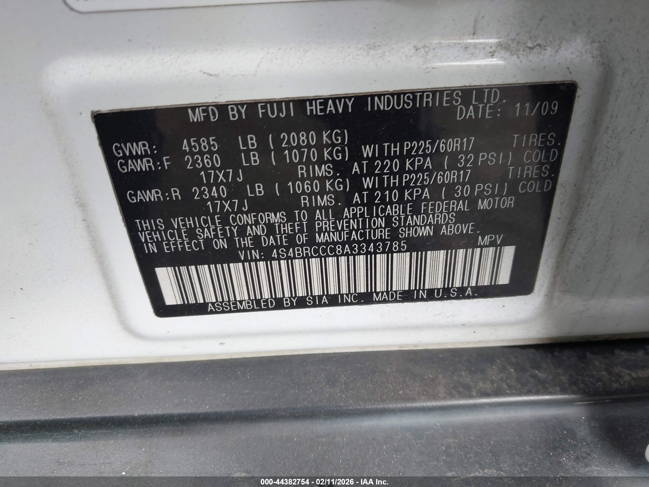 SUBARU OUTBACK image 9