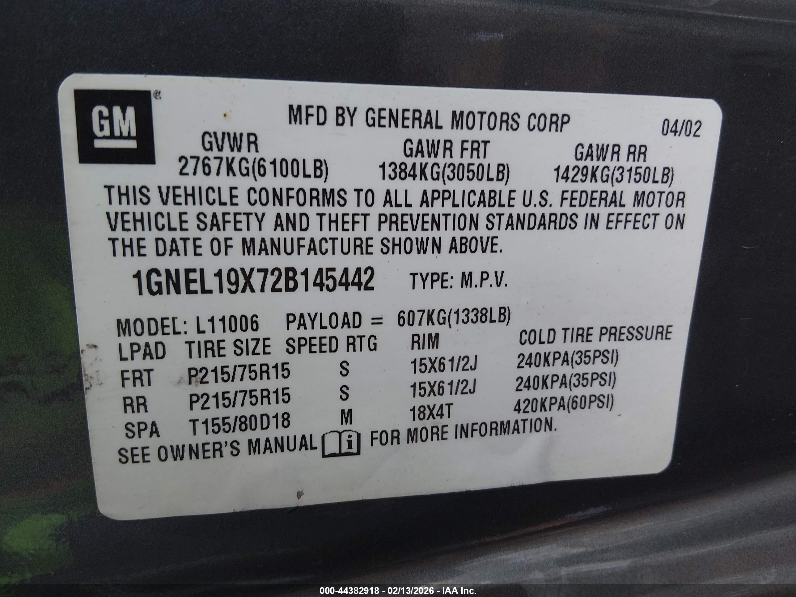 CHEVROLET ASTRO image 9