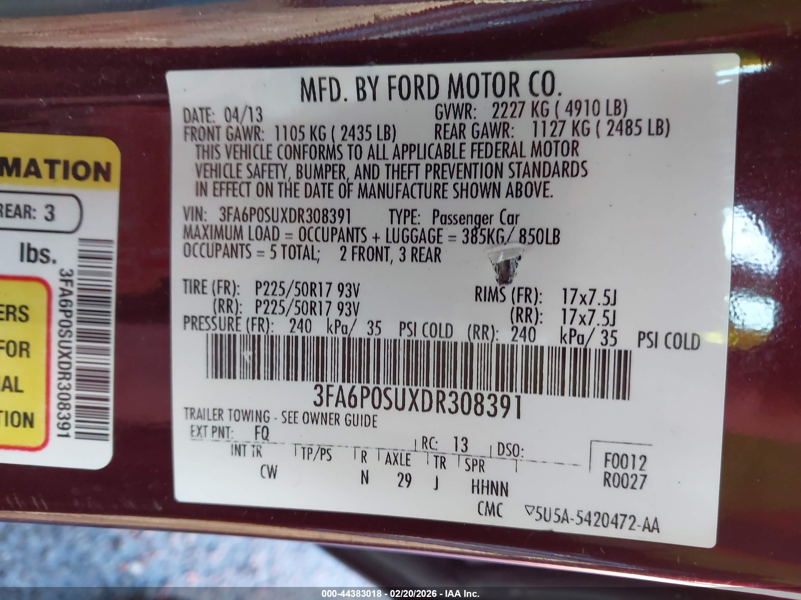 FORD FUSION image 9