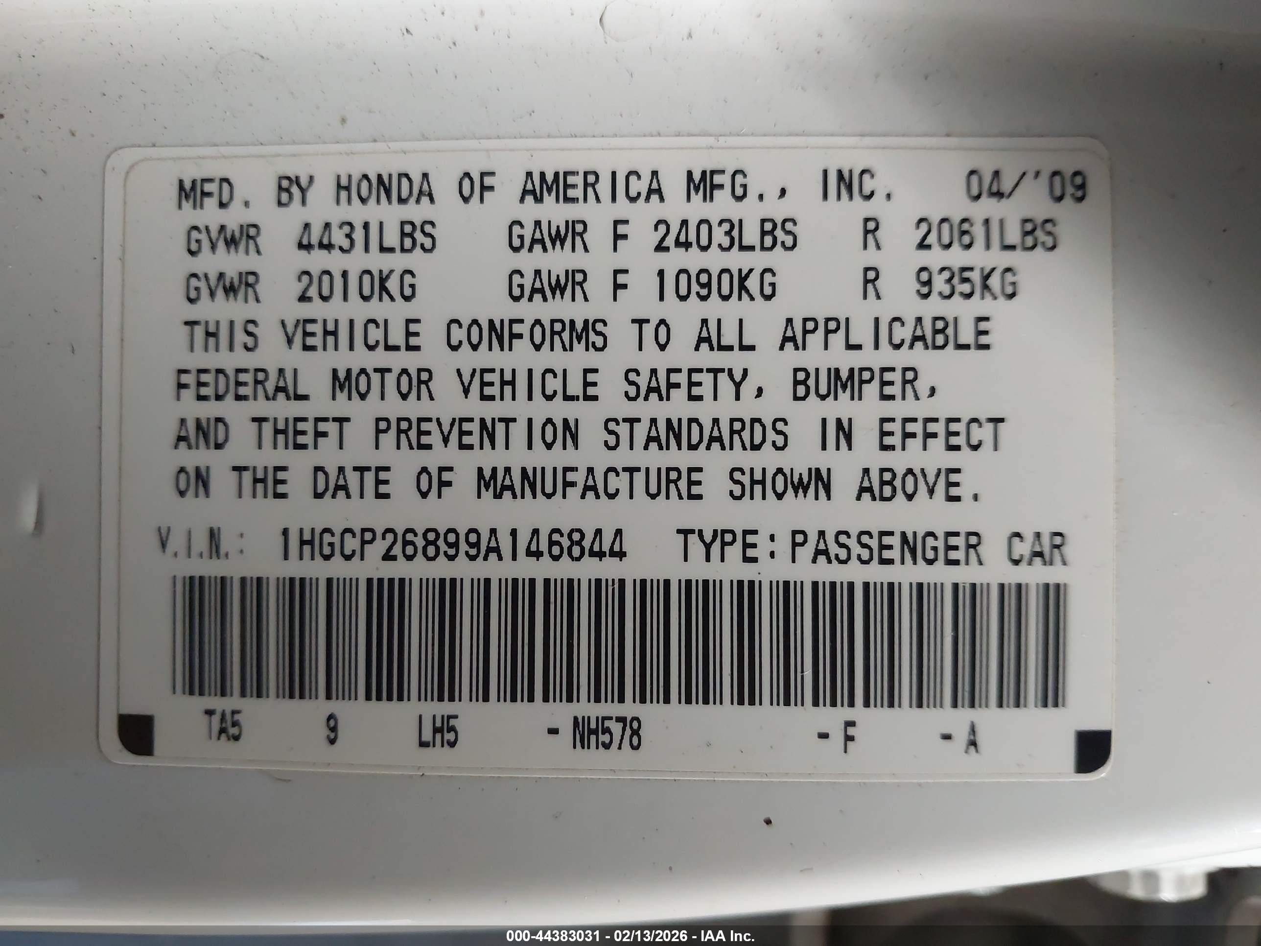 HONDA ACCORD image 9
