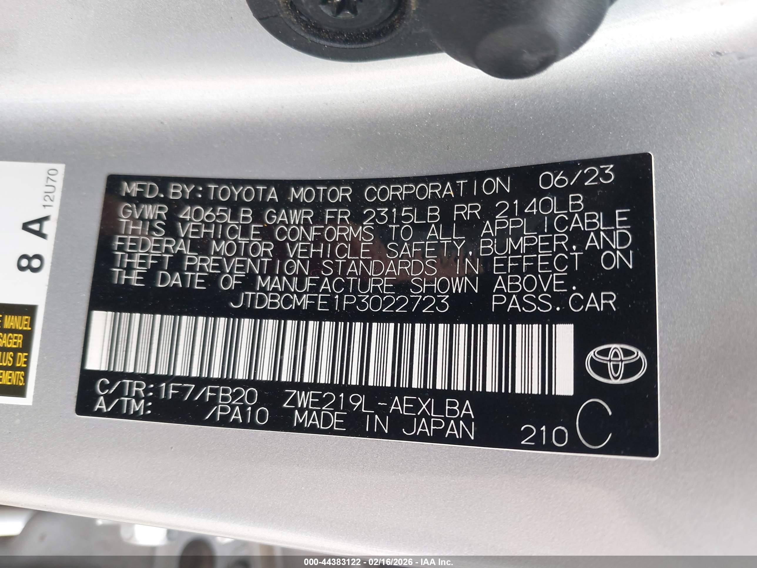 TOYOTA COROLLA image 9
