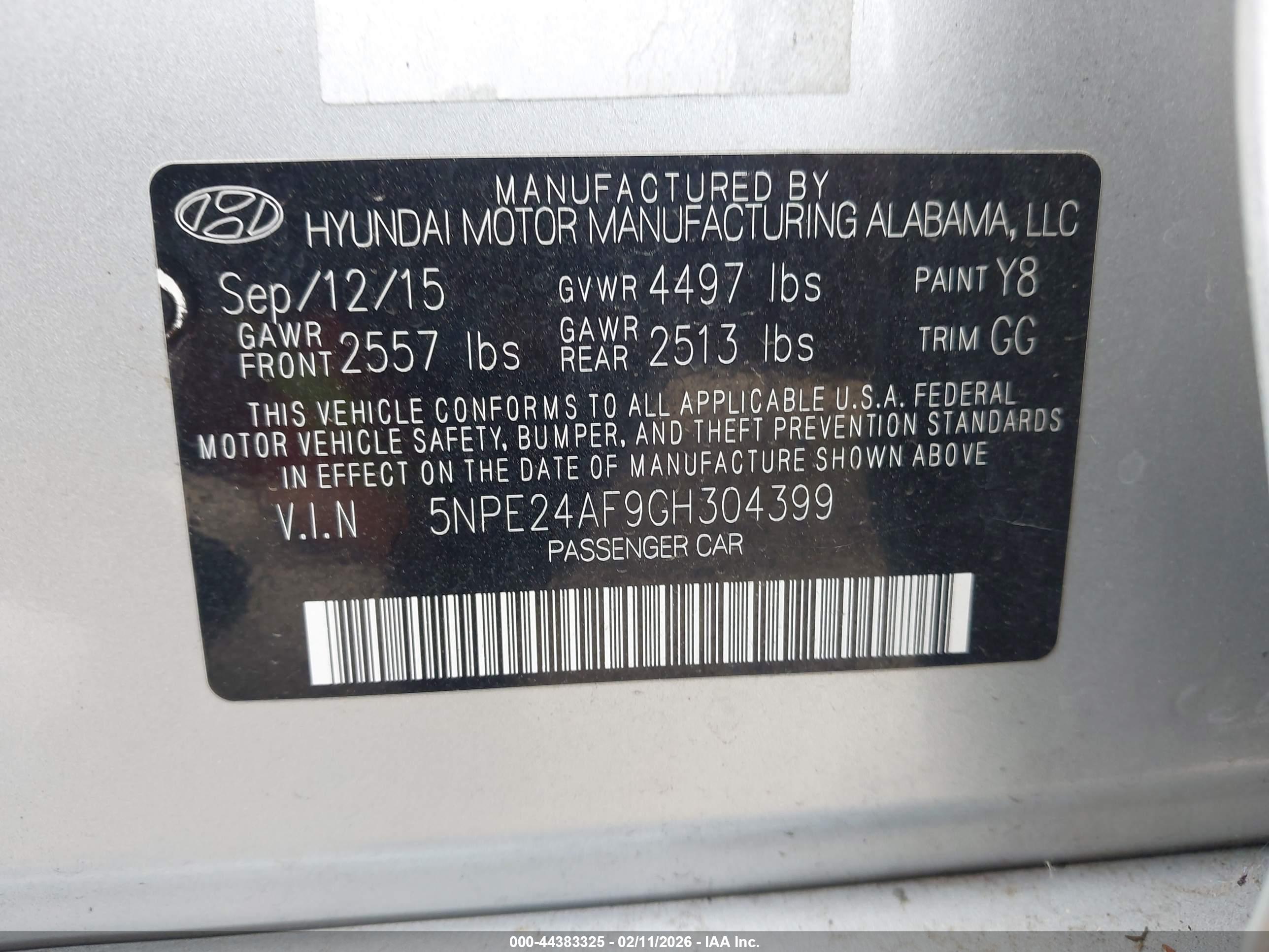 HYUNDAI SONATA image 9