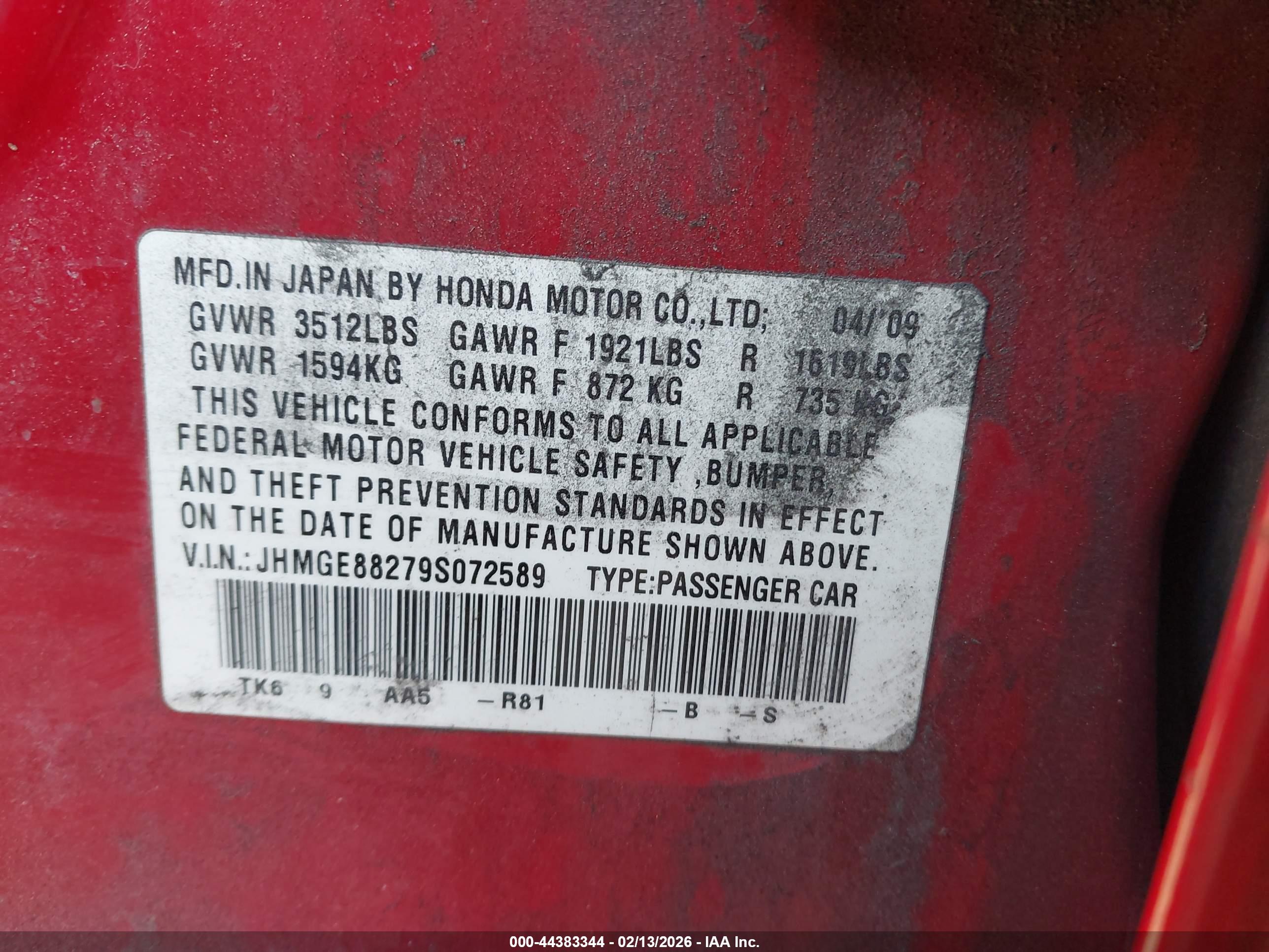 HONDA FIT image 9