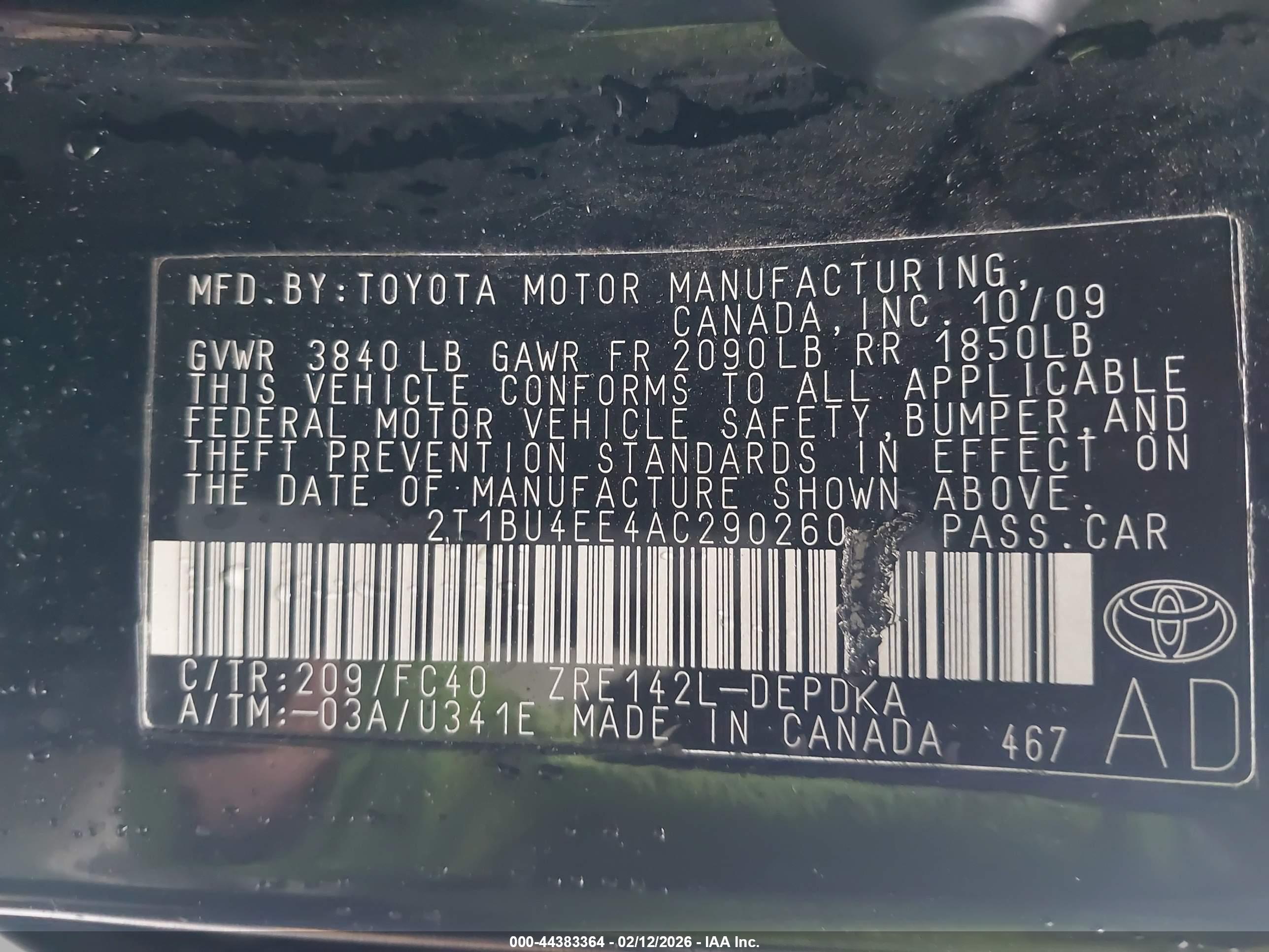 TOYOTA COROLLA image 9
