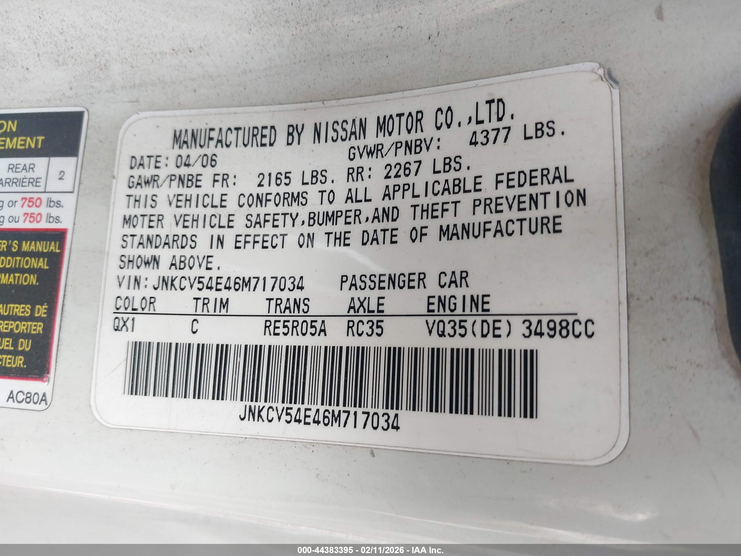 INFINITI G35 image 9