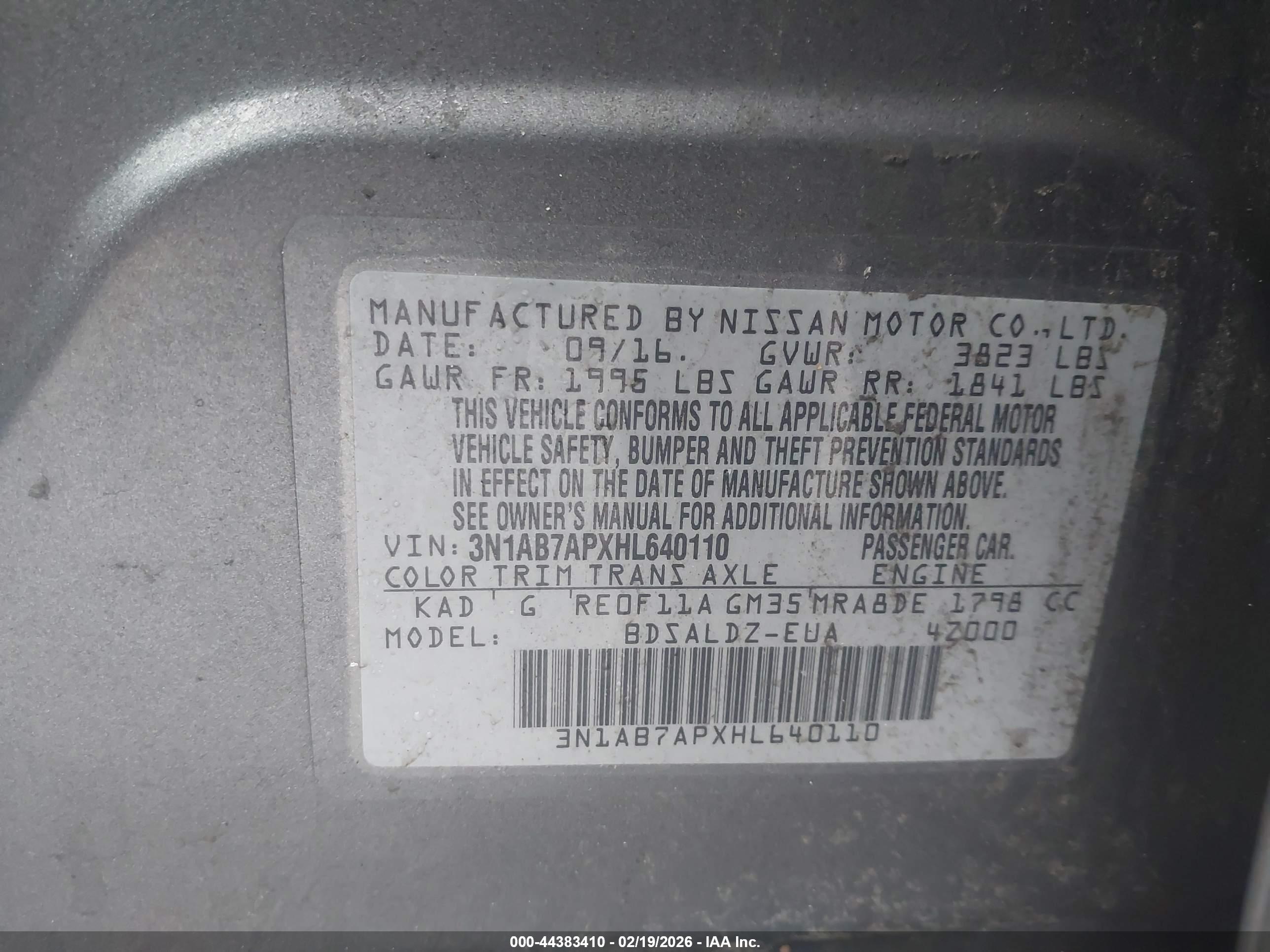 NISSAN SENTRA image 9