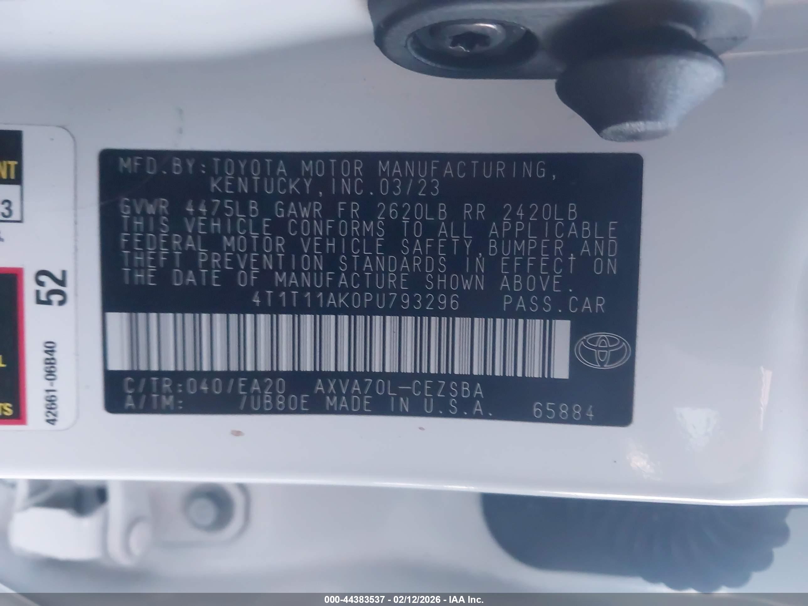 TOYOTA CAMRY image 9