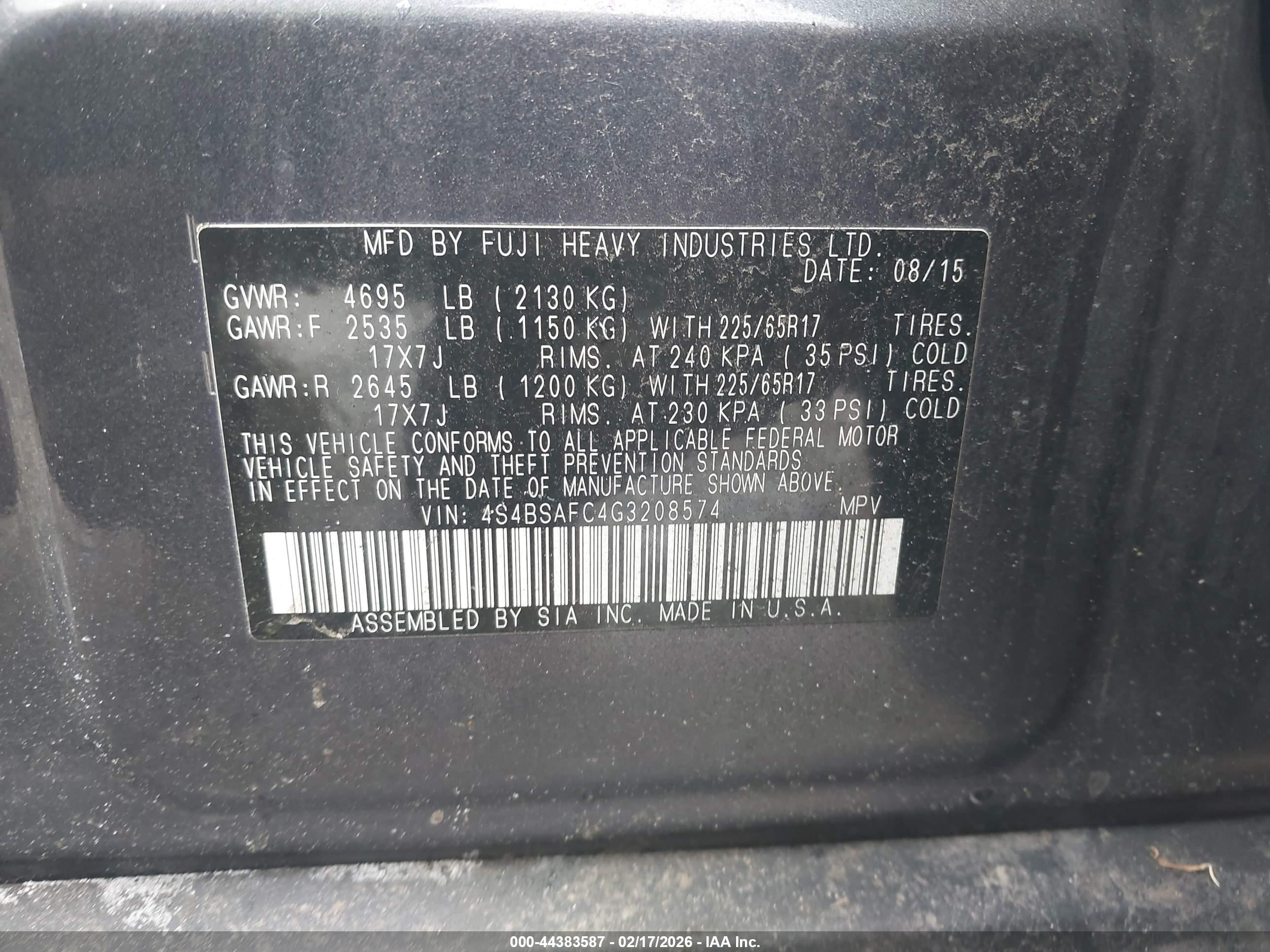 SUBARU OUTBACK image 9