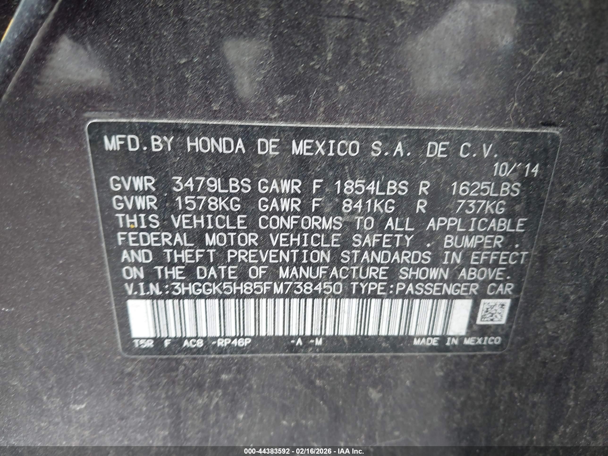HONDA FIT image 9