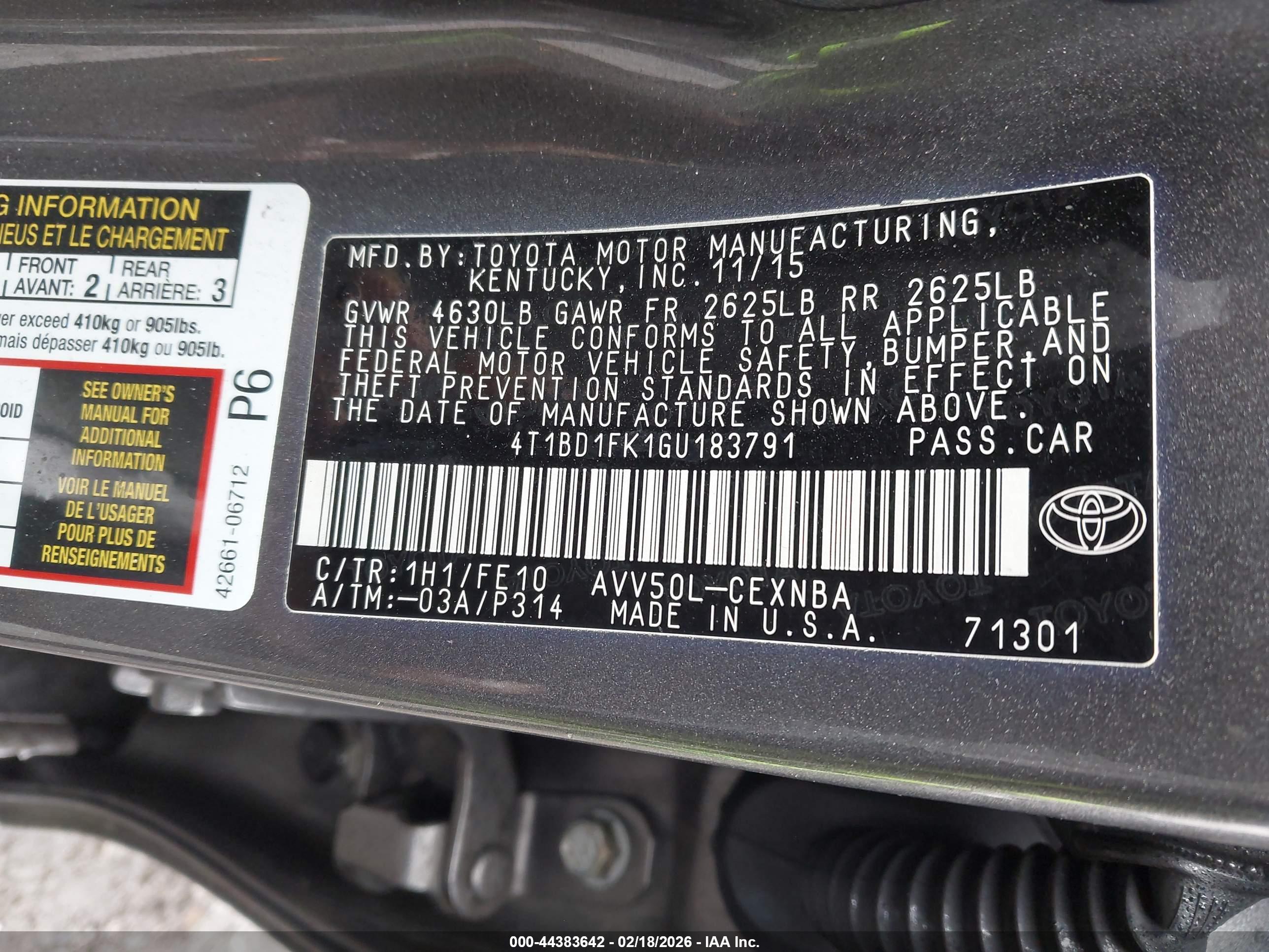 TOYOTA CAMRY image 9