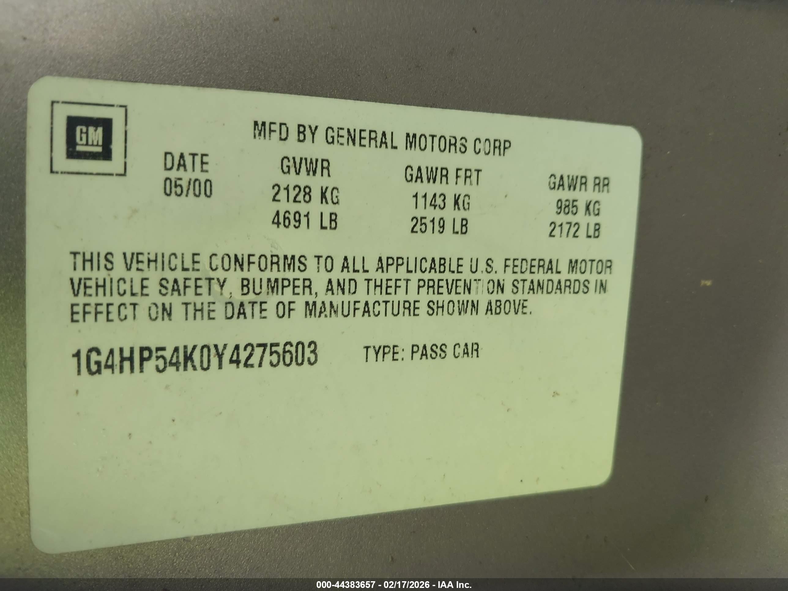 BUICK LESABRE image 9