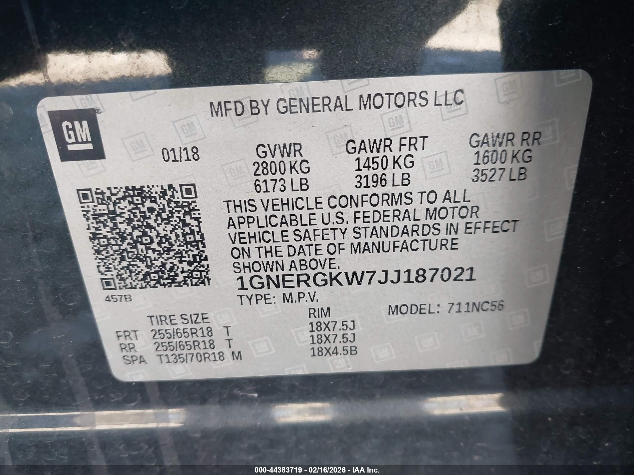 CHEVROLET TRAVERSE image 9