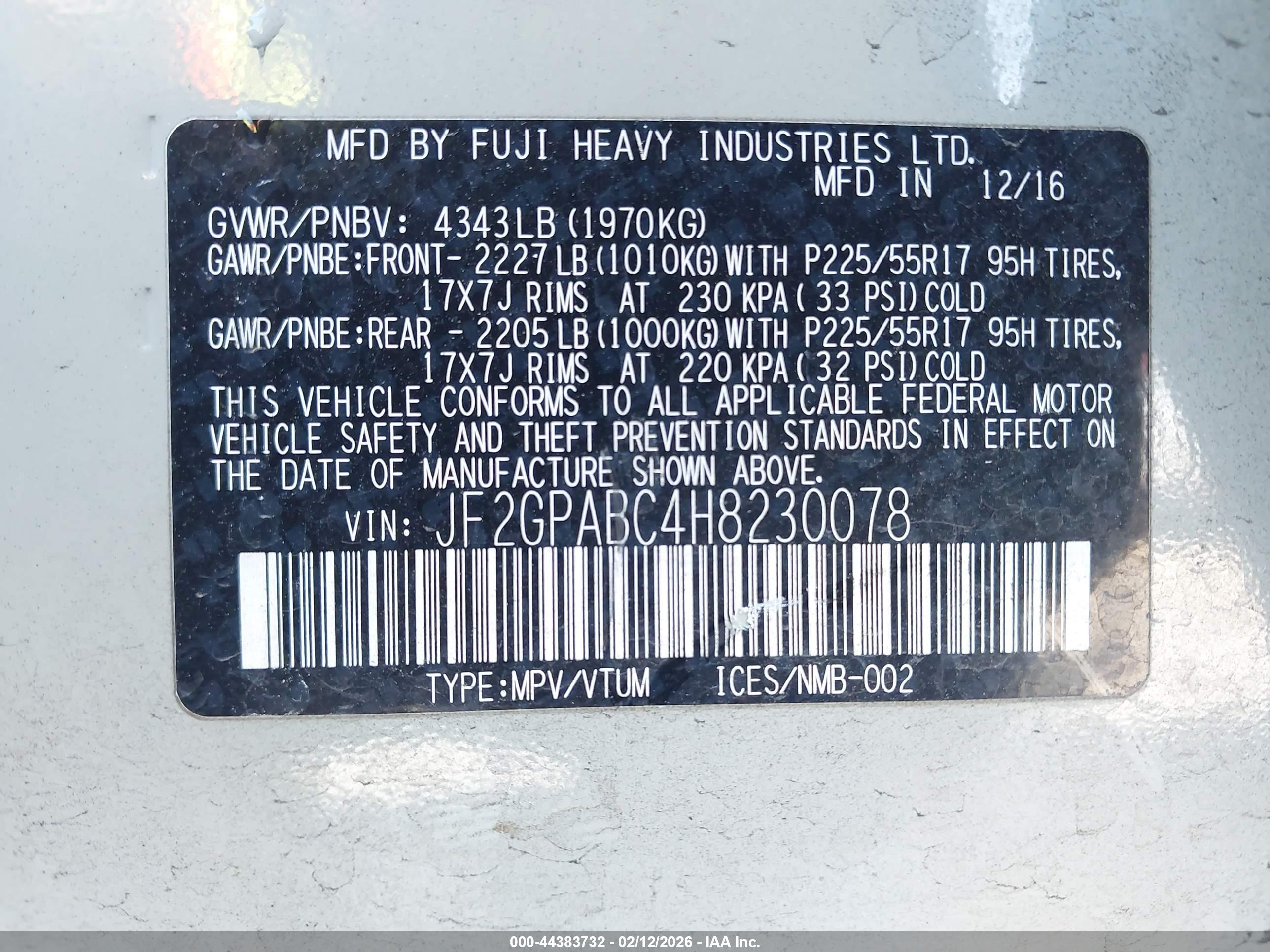 SUBARU CROSSTREK image 9