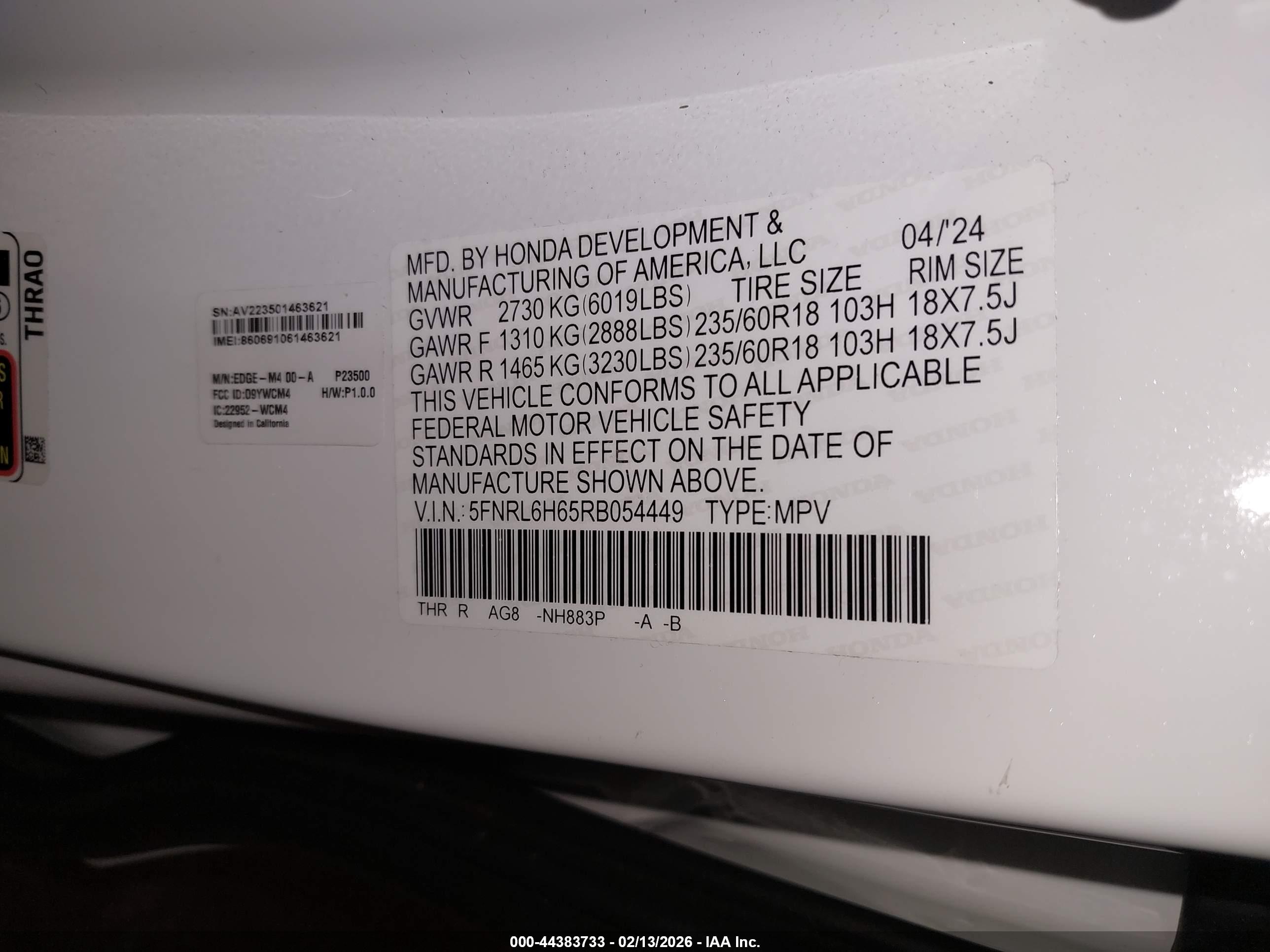 HONDA ODYSSEY image 9