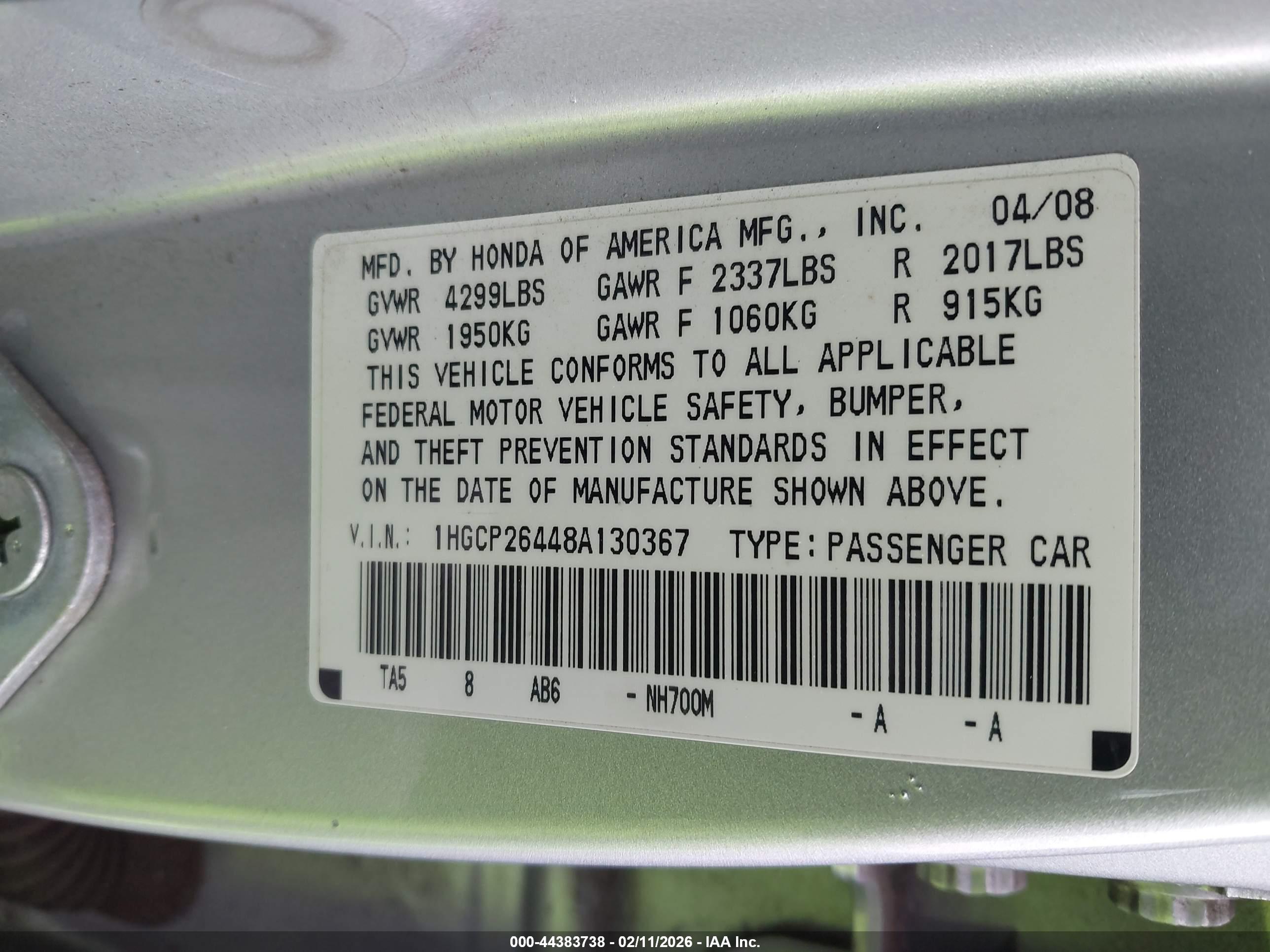 HONDA ACCORD image 9