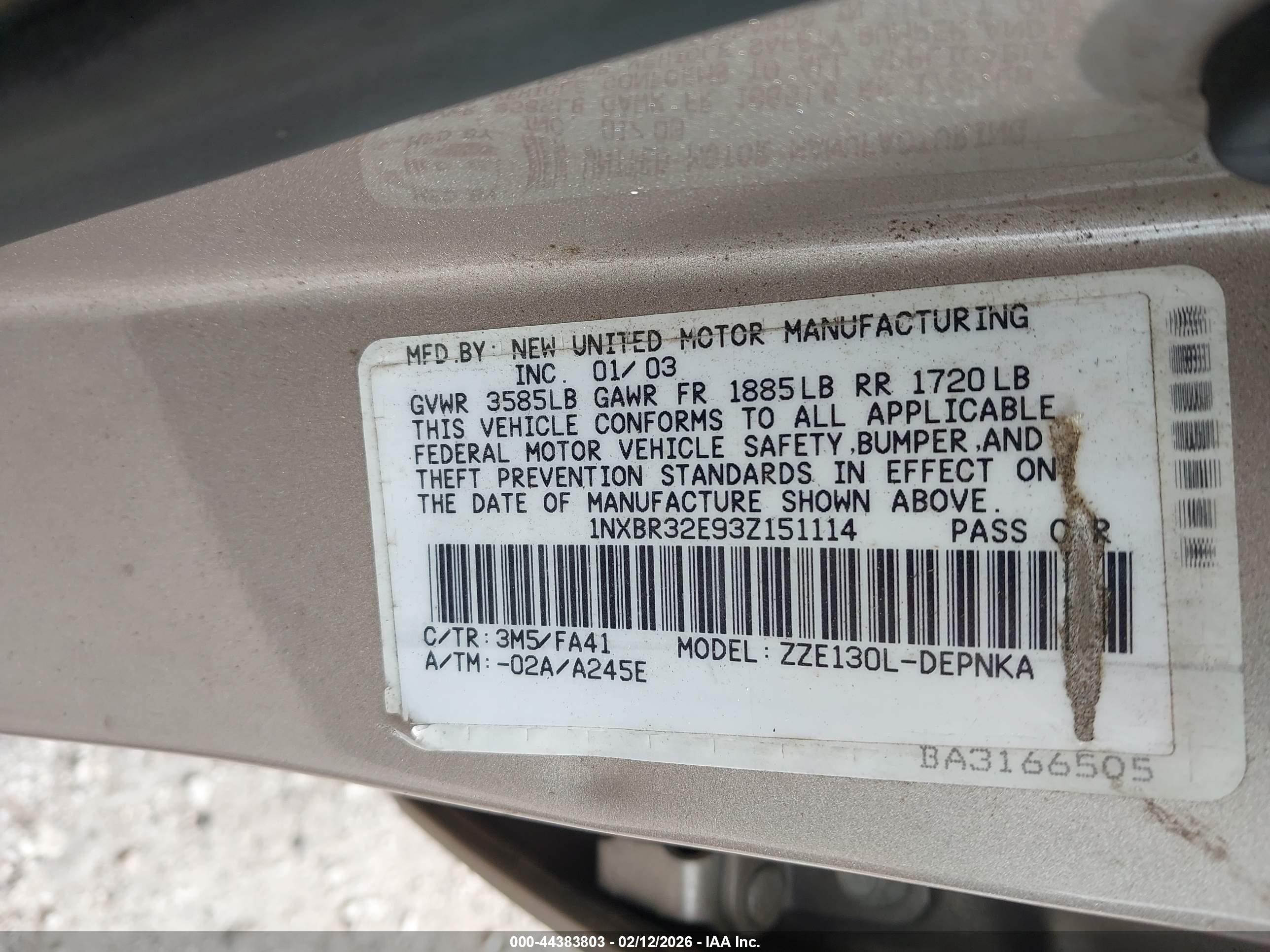 TOYOTA COROLLA image 9