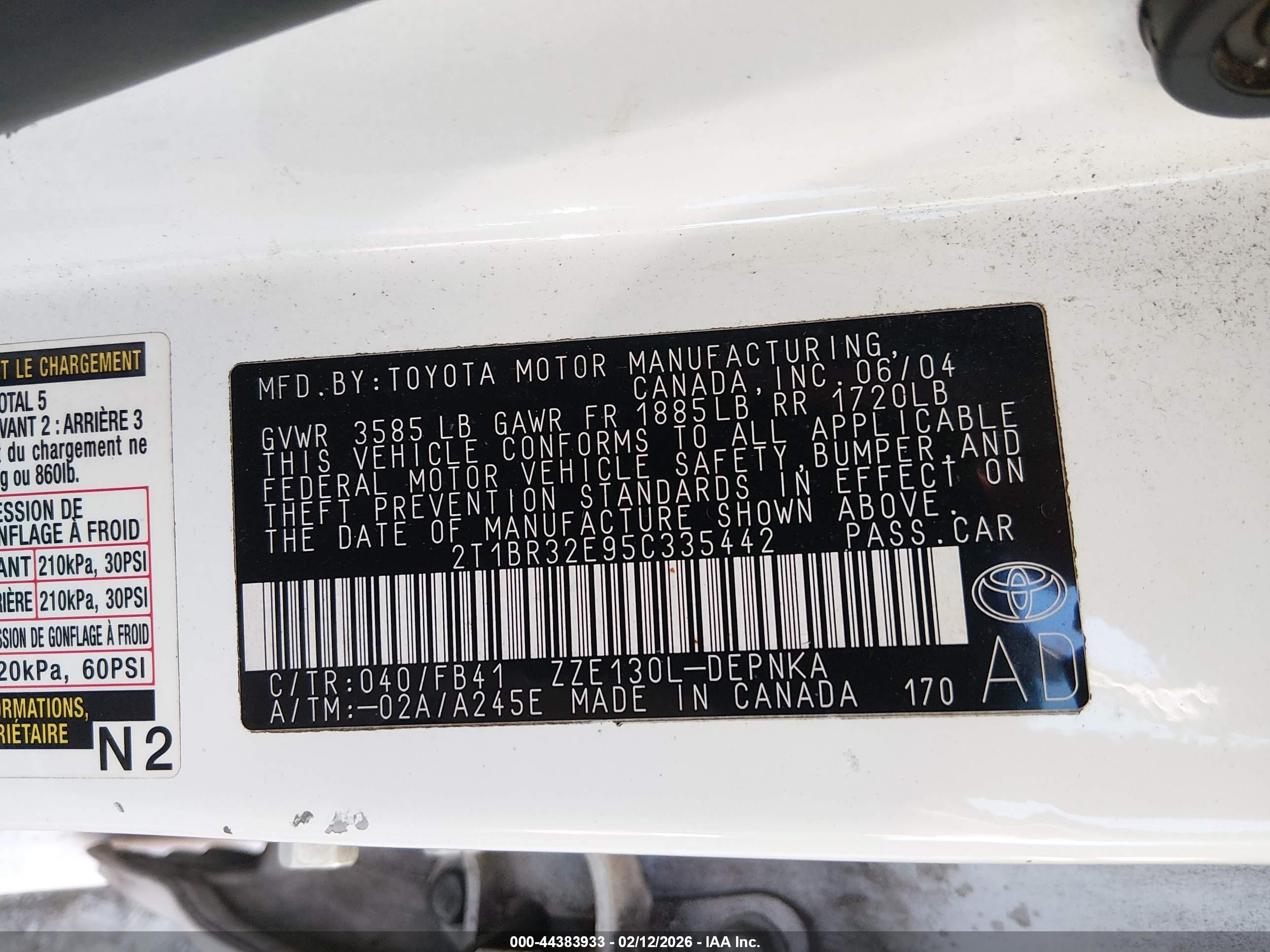 TOYOTA COROLLA image 9