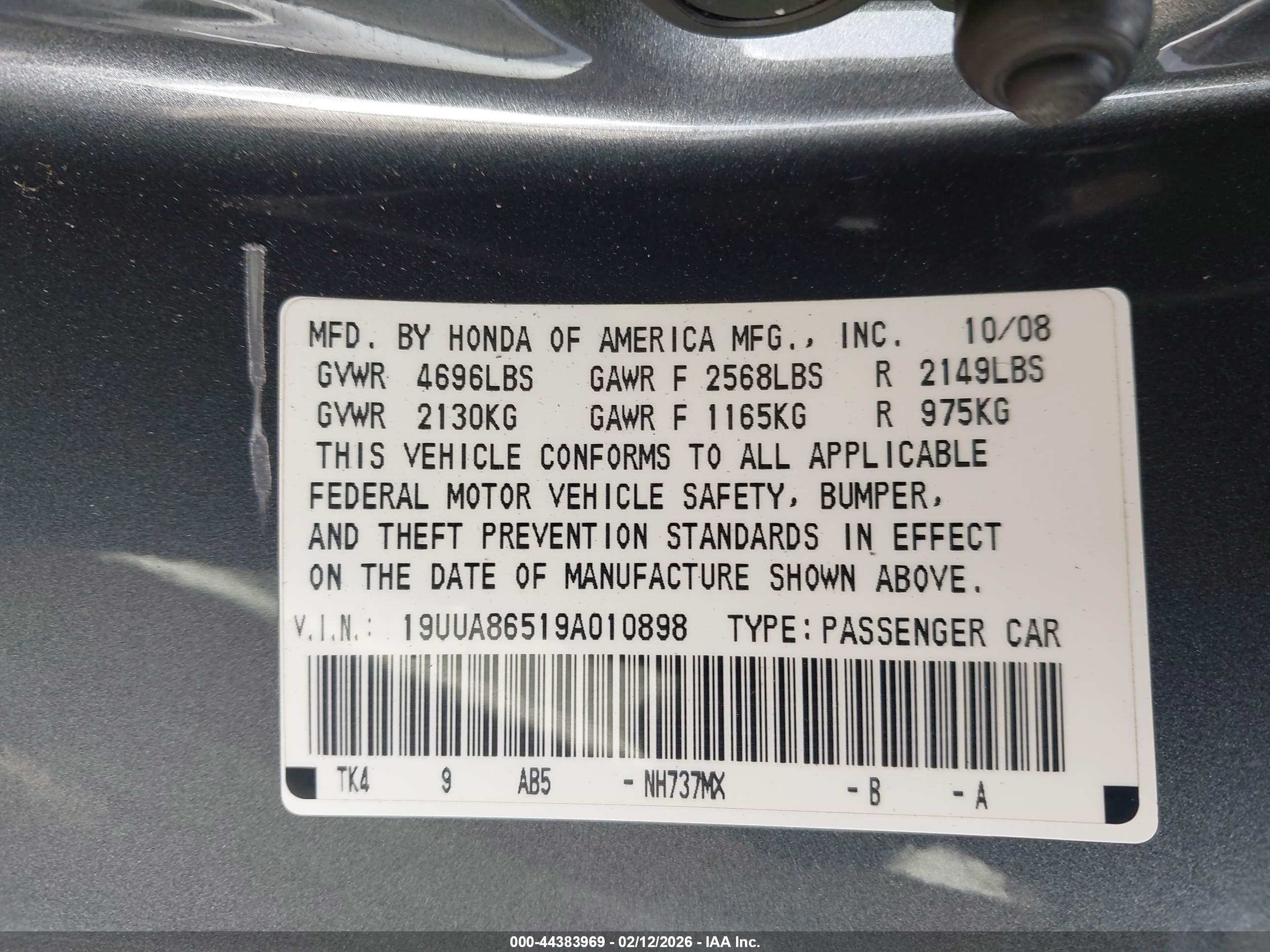 ACURA TL image 9