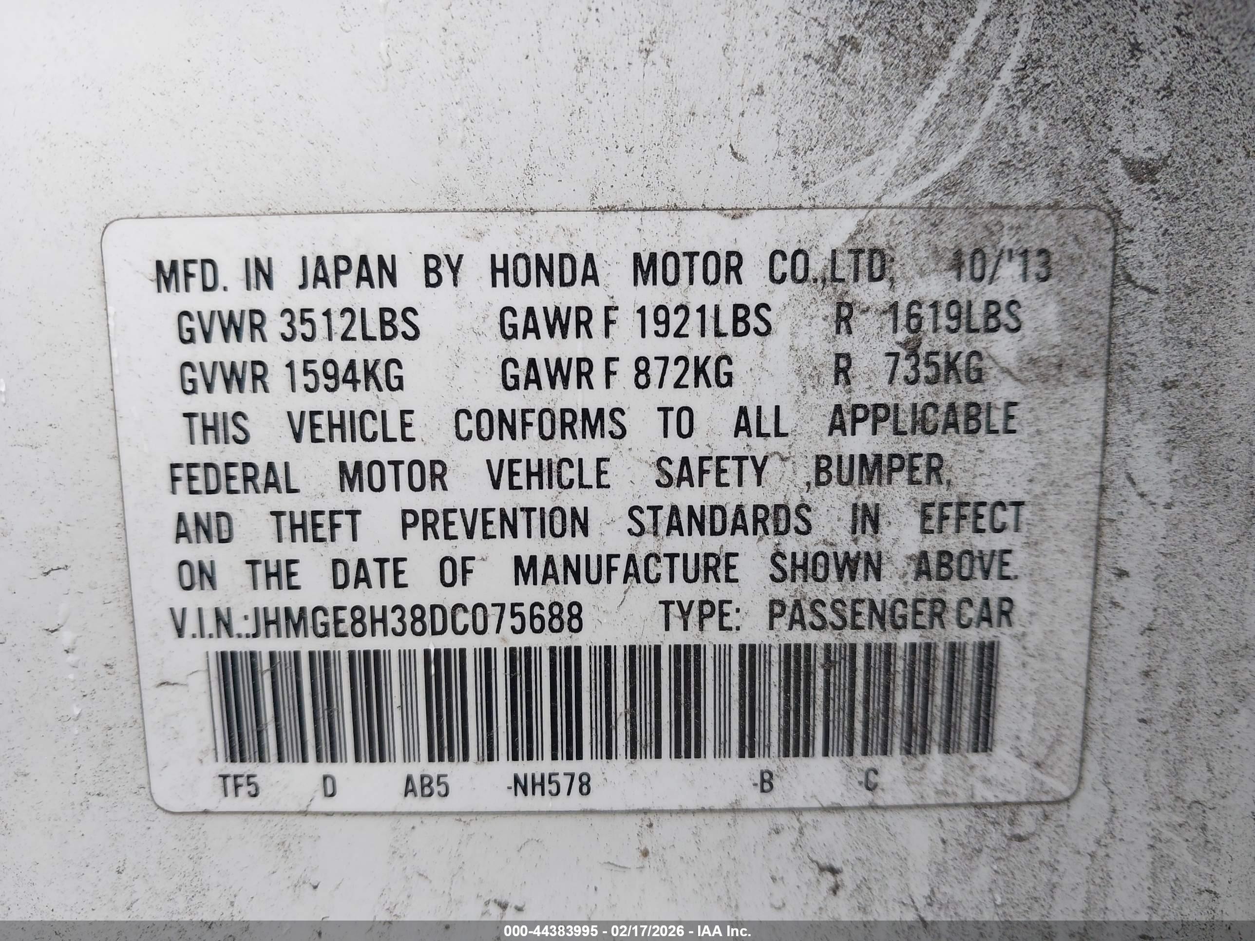 HONDA FIT image 9