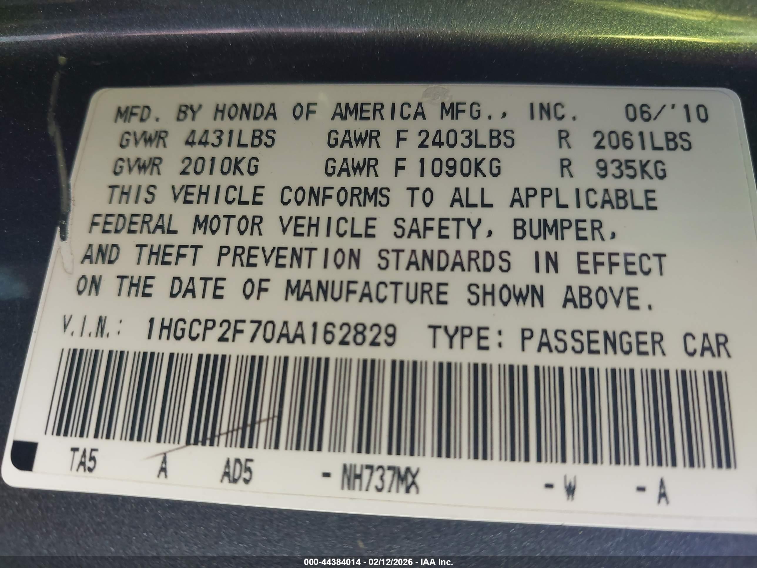 HONDA ACCORD image 9