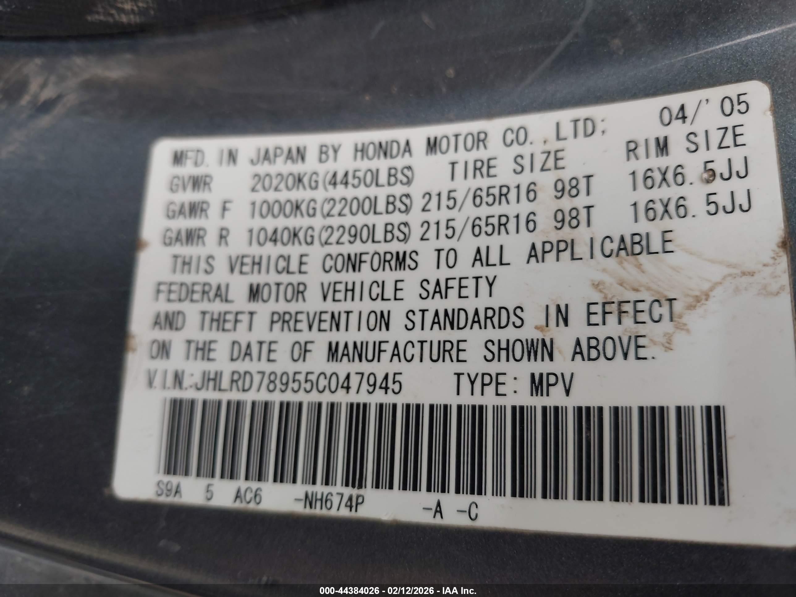 HONDA CR-V image 9