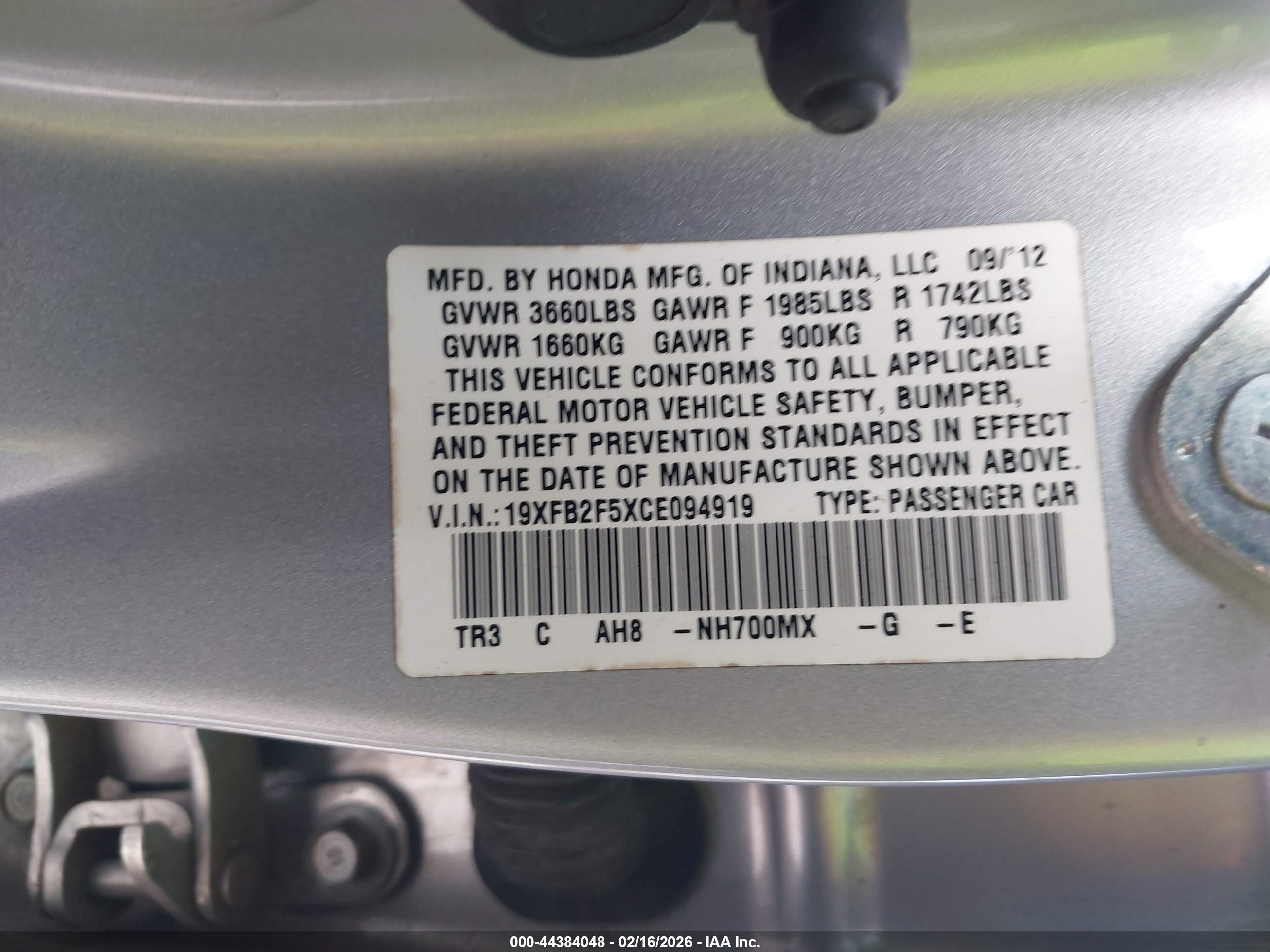 HONDA CIVIC image 9