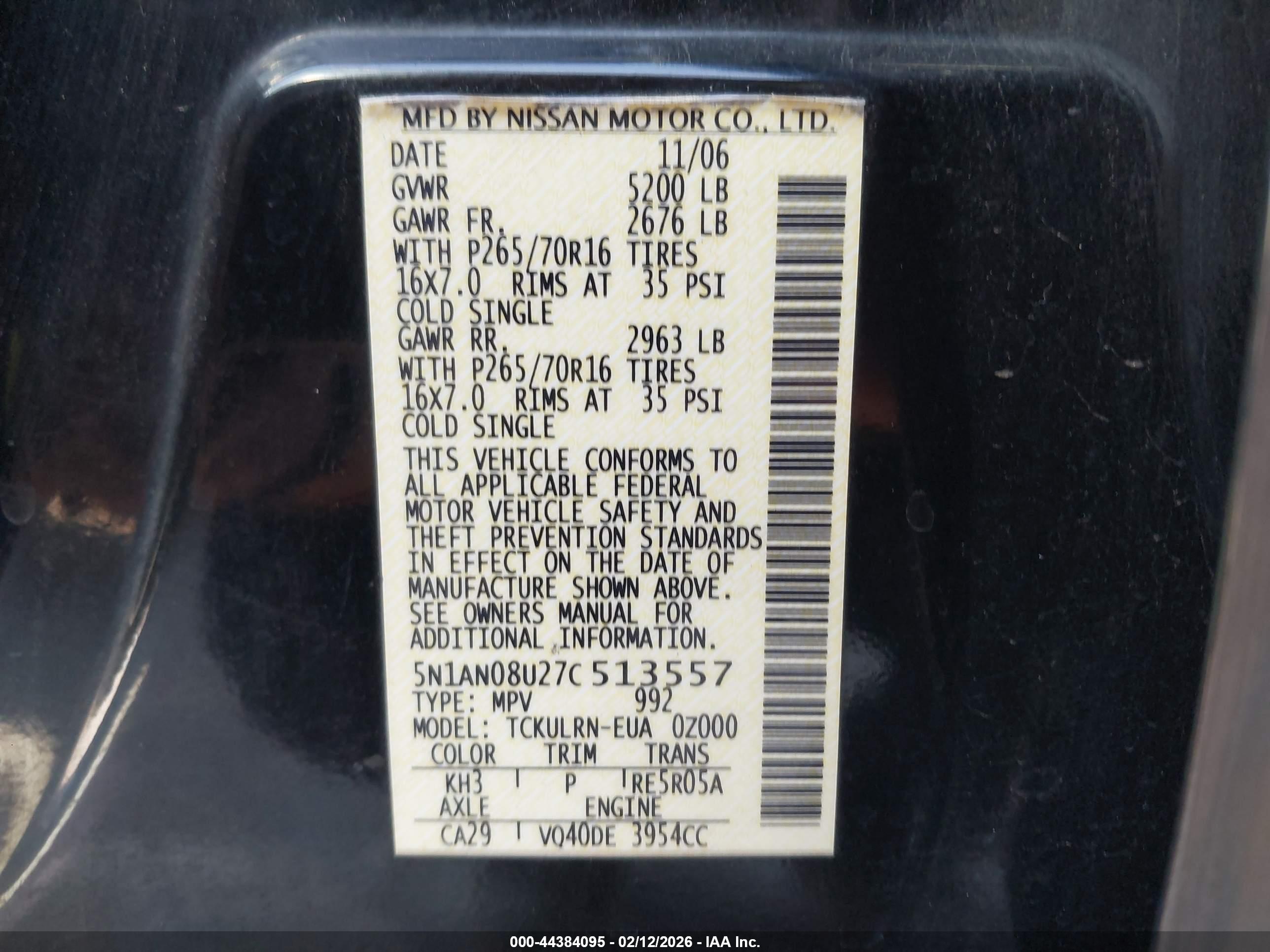 NISSAN XTERRA image 9