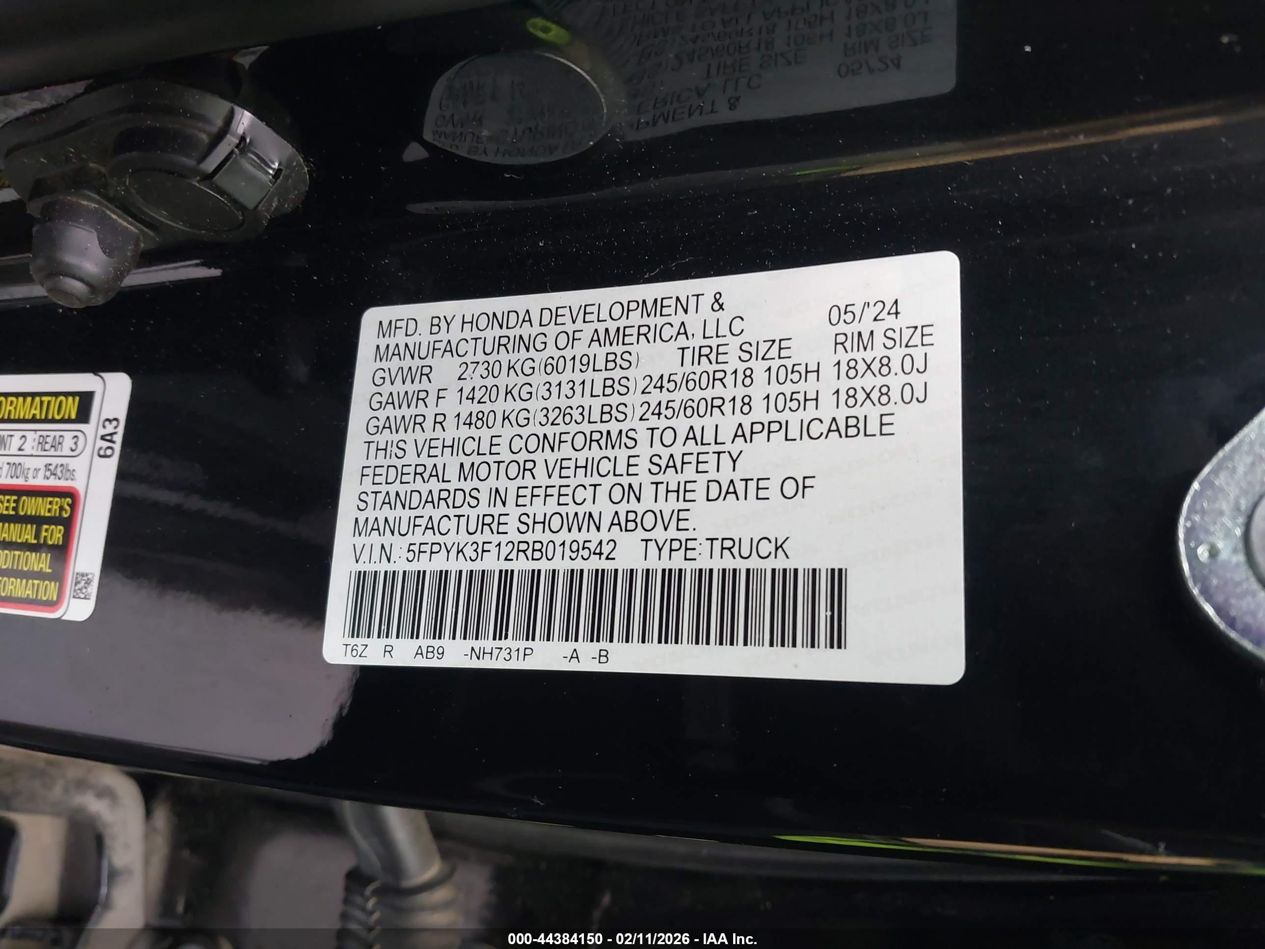 HONDA RIDGELINE image 9