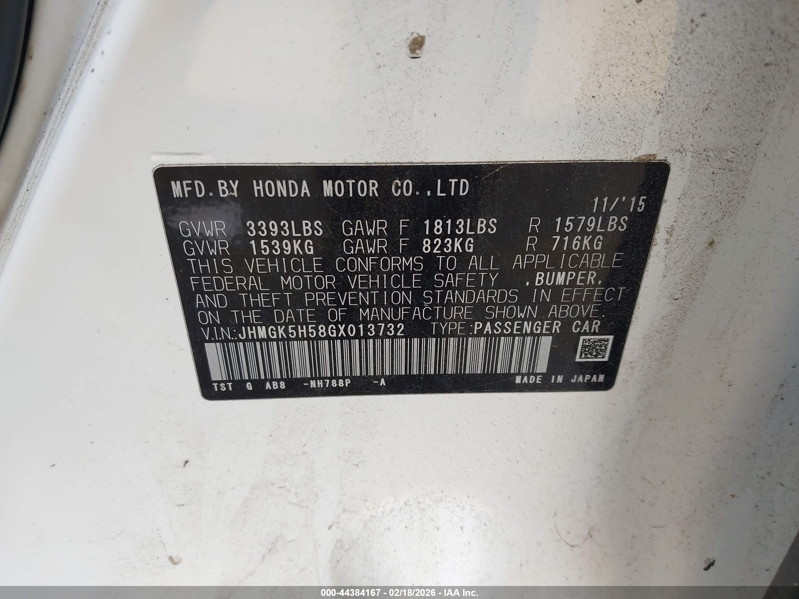 HONDA FIT image 9